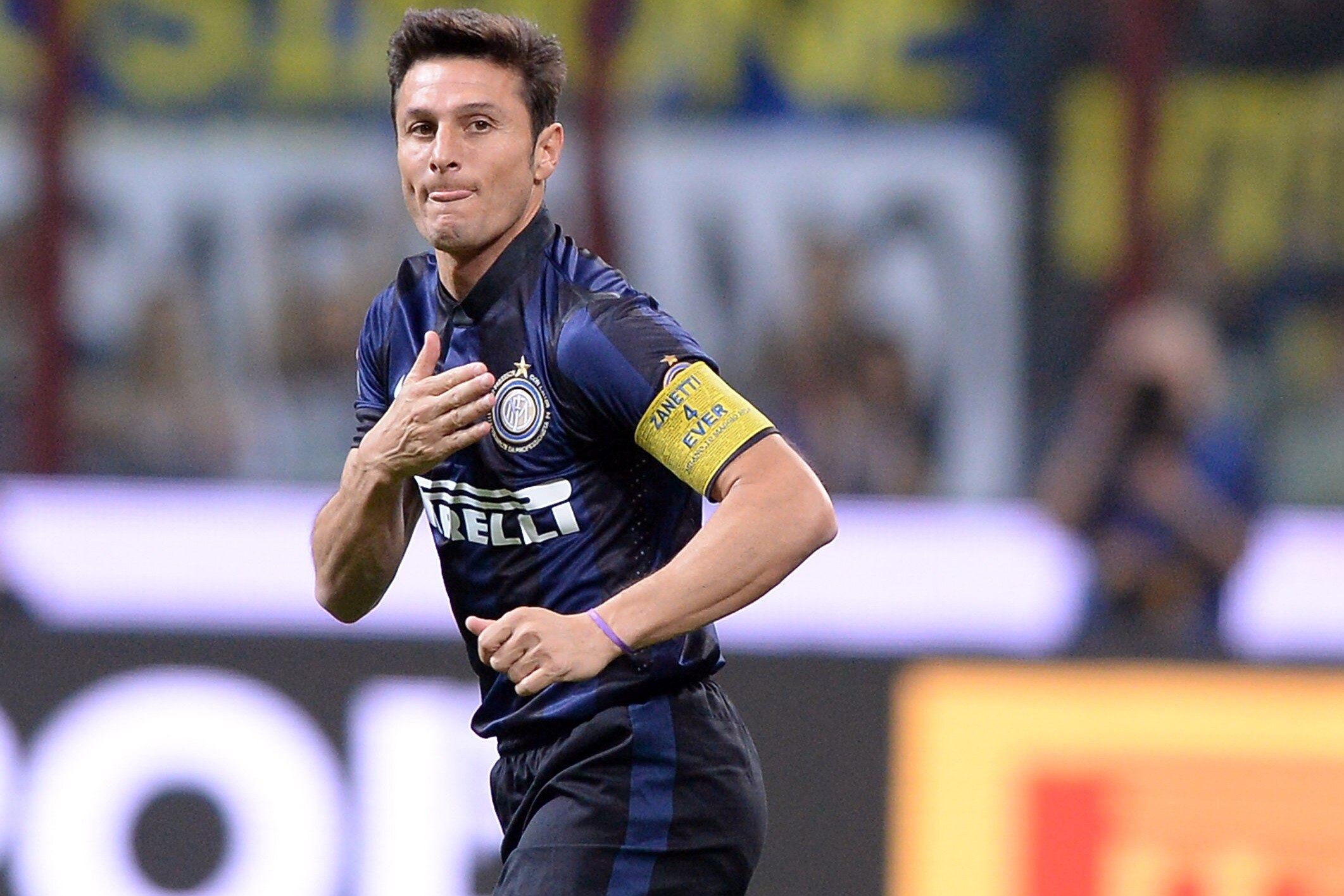 Inter Milan Legend Javier Zanetti Wears Special Armband For San Siro Send Off Bleacher Report Latest News Videos And Highlights