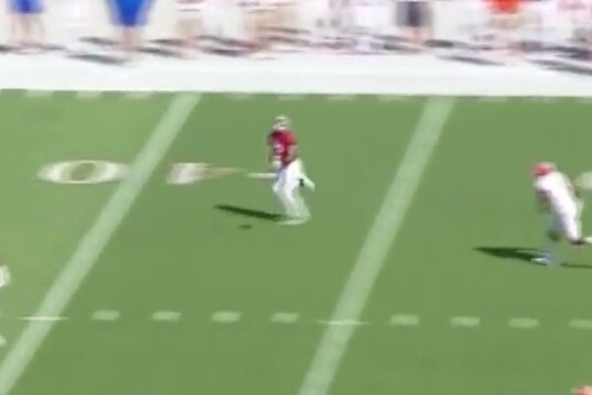 Alabama S Kenyan Drake Scores On 87 Yard Td Catch On 1st Offensive Play Bleacher Report Latest News Videos And Highlights