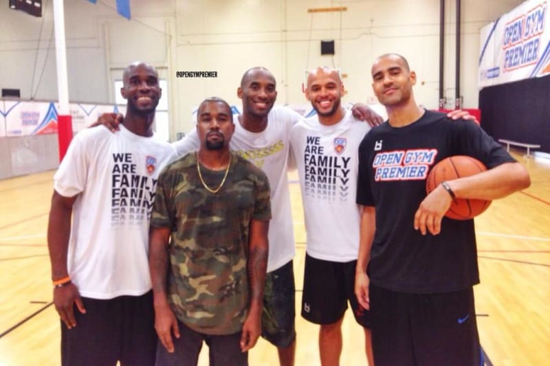 Kobe Bryant and Kanye West Ball It Up 