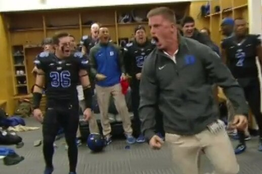 Duke Football Assistant Loses His Mind In Locker Room Before Game Vs Unc Bleacher Report Latest News Videos And Highlights