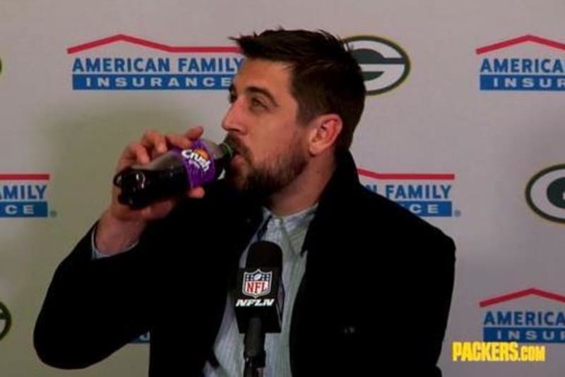 Aaron Rodgers Has The Perfect Drink After Win Over Vikings Bleacher Report Latest News Videos And Highlights