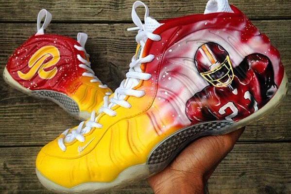 custom redskins shoes