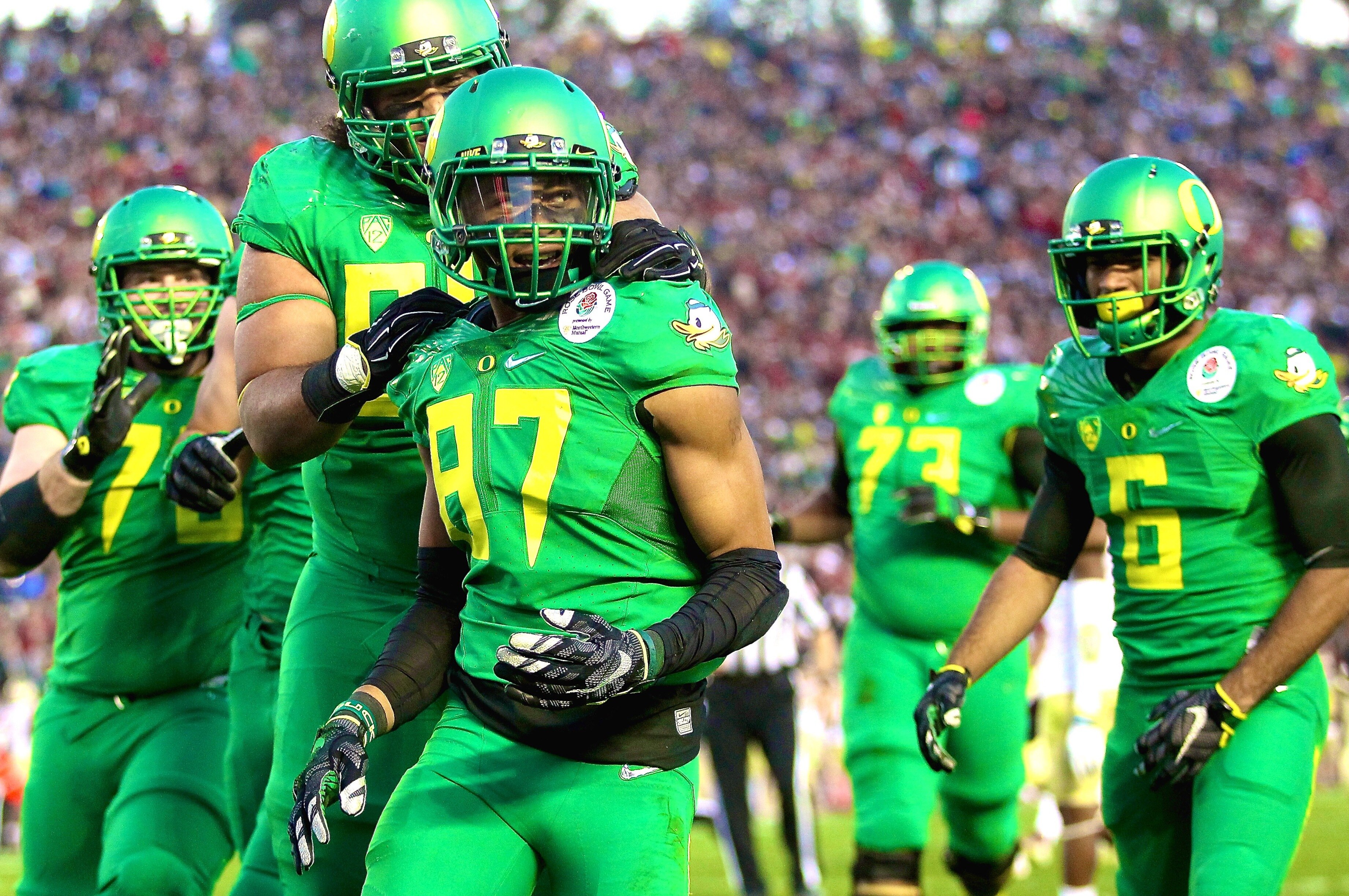 oregon rose bowl uniform