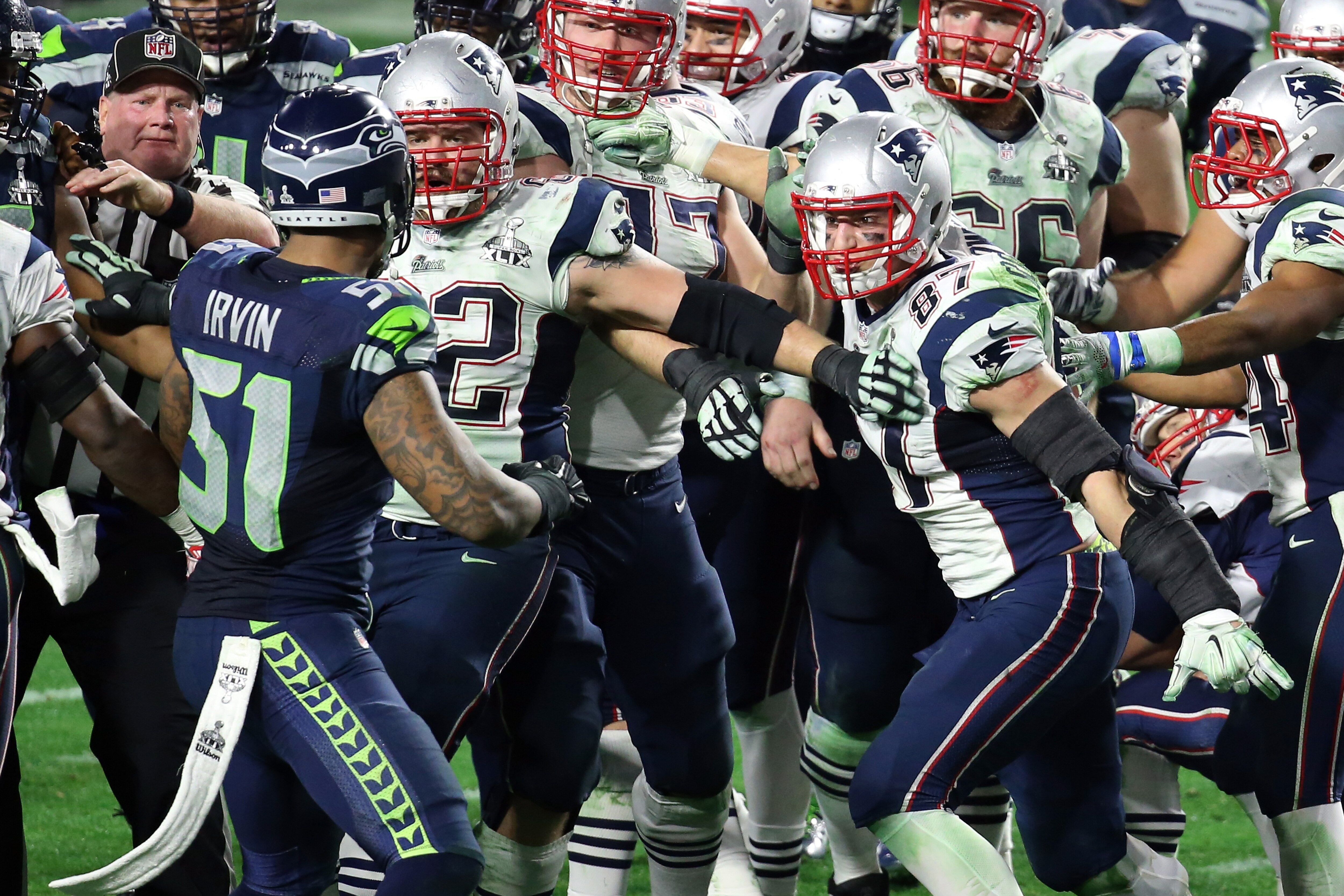 Seahawks And Patriots Brawl In Final Minute Of Super Bowl Xlix Bleacher Report Latest News Videos And Highlights