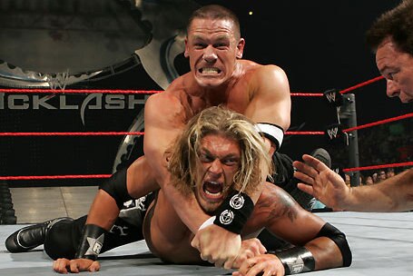 Wwe Classic Of The Week John Cena Vs Edge Vs Triple H From Backlash 2006 Bleacher Report Latest News Videos And Highlights John felix anthony cena jr. john cena vs edge vs triple h from