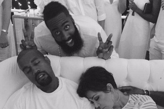 James Harden Celebrates 26th Birthday With Kanye West And The Kardashians Bleacher Report Latest News Videos And Highlights