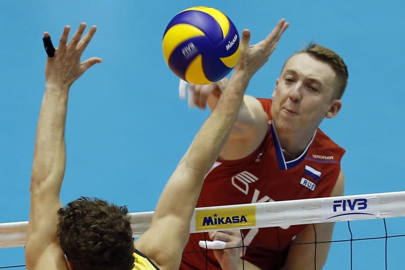 usa russia volleyball score