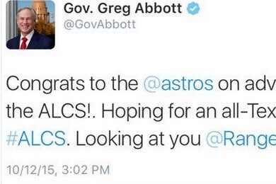 Texas Governor Congratulates Astros On Winning Alds Team Blows Lead And Loses Bleacher Report Latest News Videos And Highlights