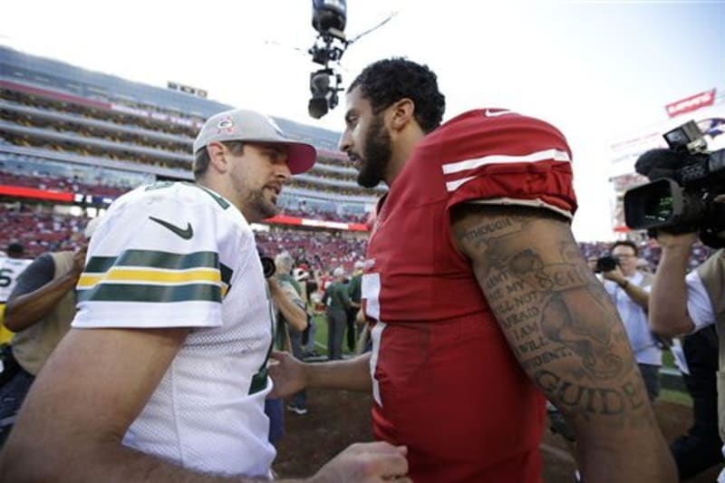 Aaron Rodgers Talks Usa Flag National Anthem After Colin Kaepernick S Protest Bleacher Report Latest News Videos And Highlights