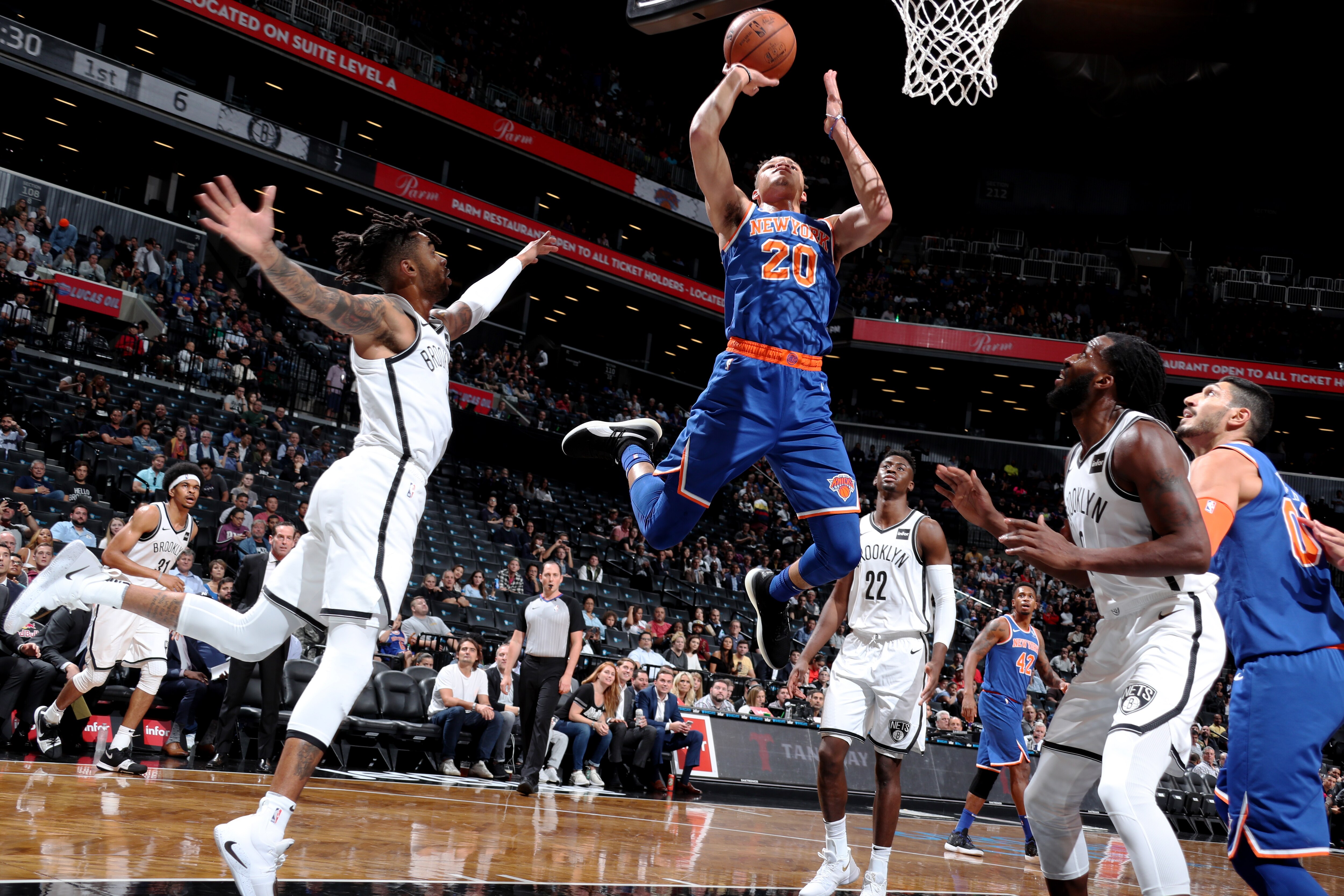 Kevin Knox Knicks Earn Narrow Victory Over Nets In Preseason Battle Bleacher Report Latest News Videos And Highlights