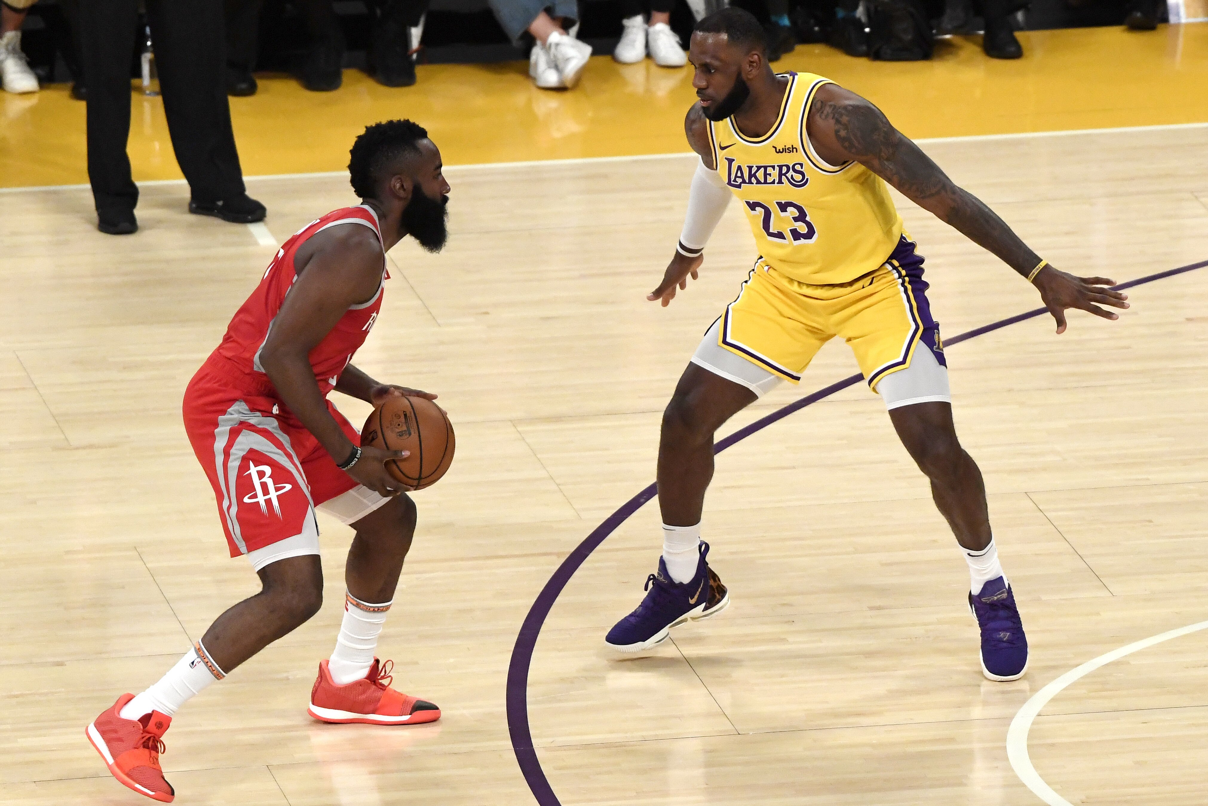 James Harden Rockets Beat Lebron James Lakers After Brawl Ejections Bleacher Report Latest News Videos And Highlights