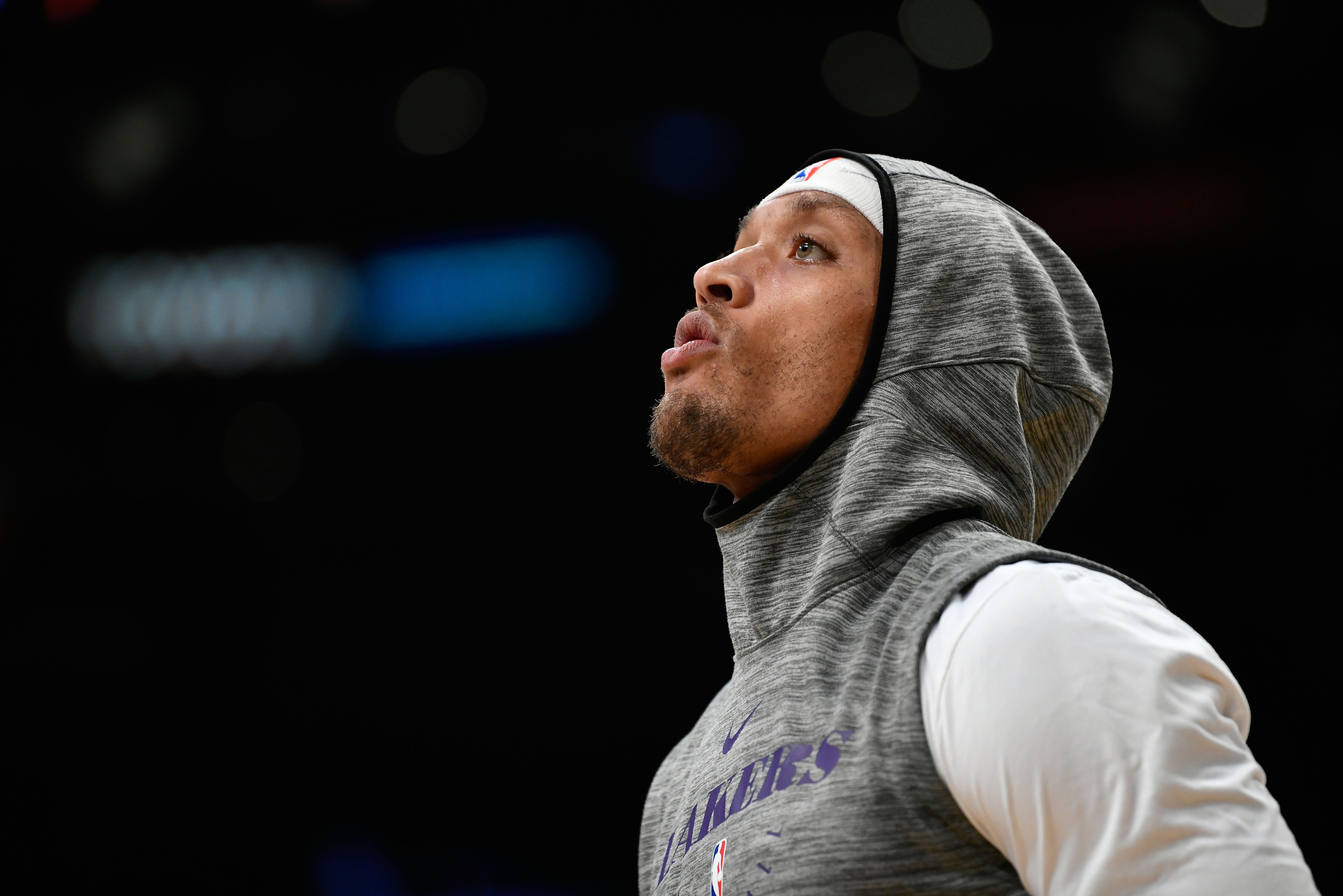 lakers practice hoodie