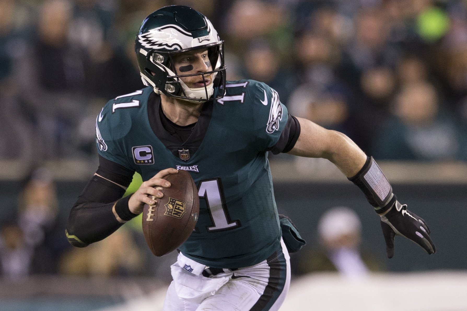 Carson wentz gloves Clearance