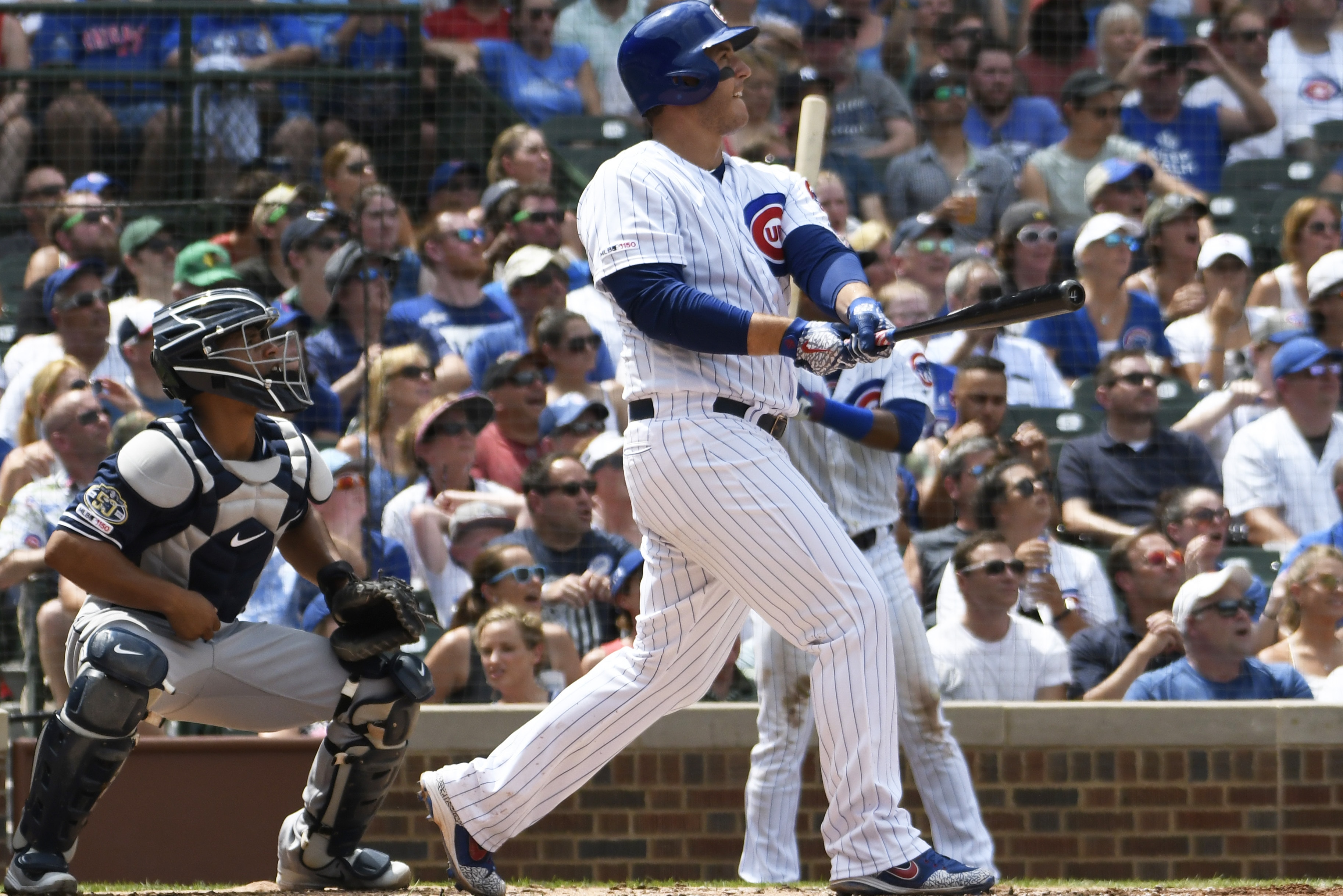 Cubs Anthony Rizzo Hit Go Ahead Grand Slam After Young Fan Asked For Moonshot Bleacher Report Latest News Videos And Highlights