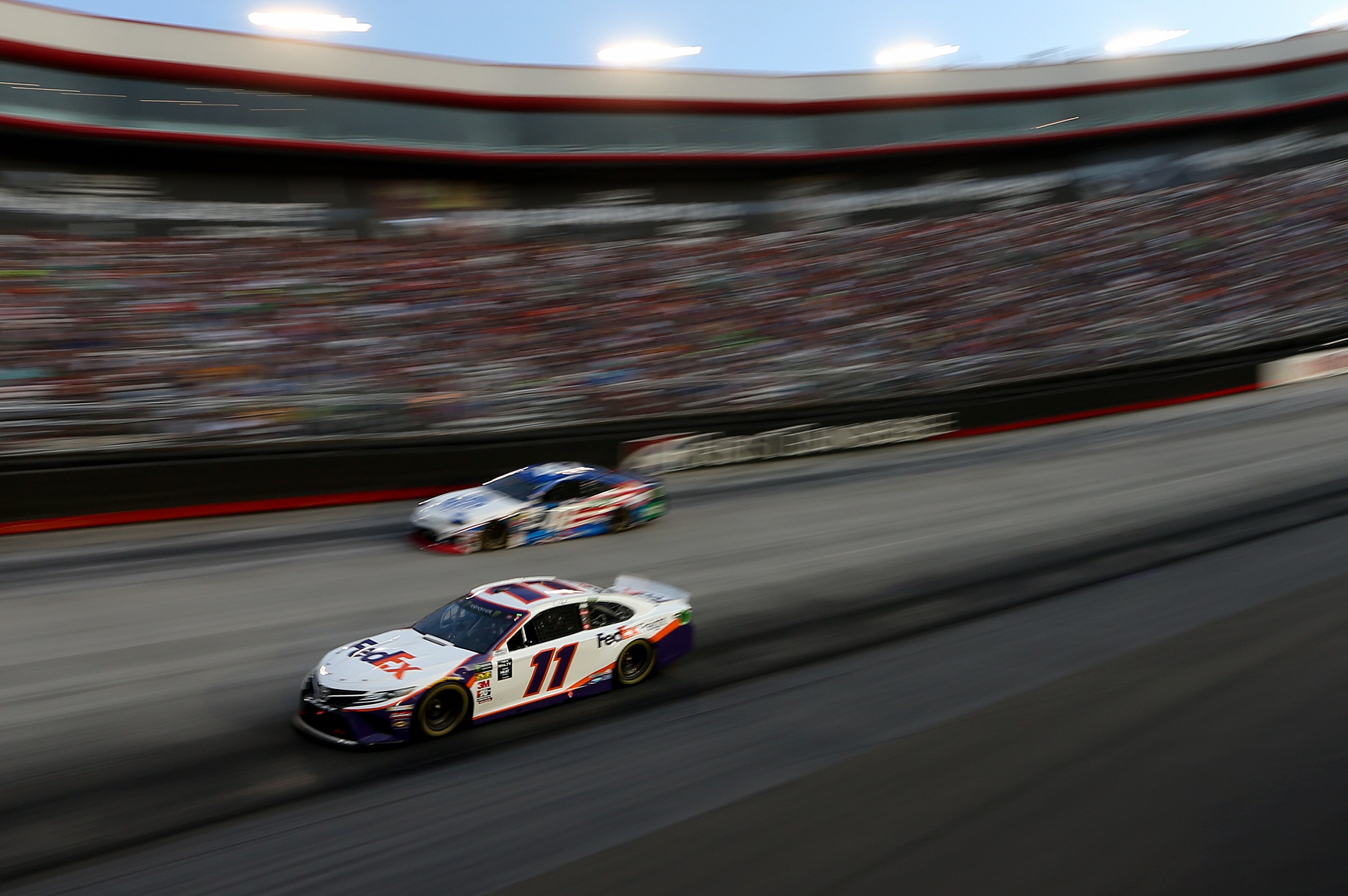 Nascar At Bristol 2019 Results Denny Hamlin Edges Matt Dibenedetto For Win Bleacher Report Latest News Videos And Highlights