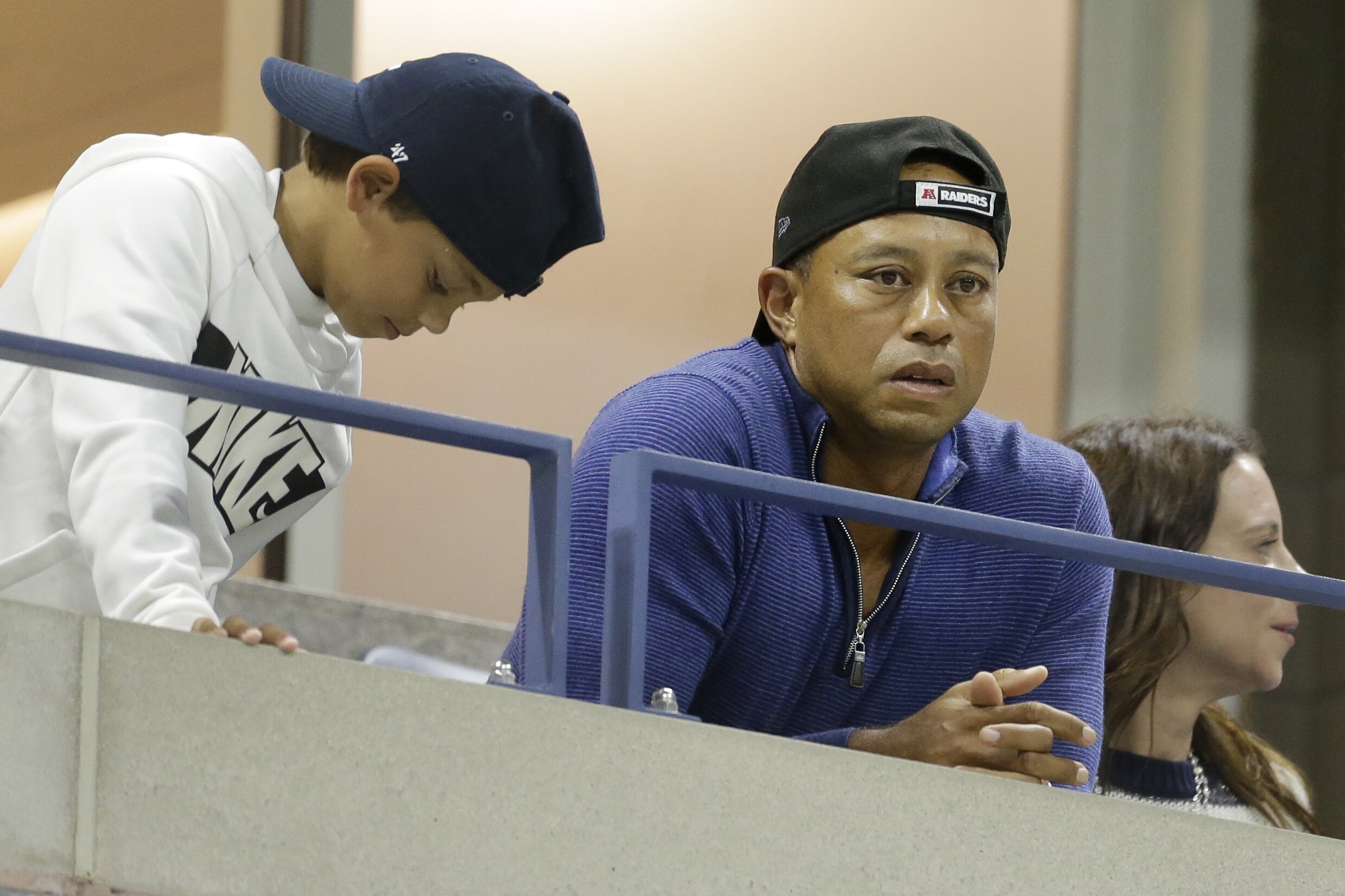 Video Tiger Woods Delivers Multiple Fist Pumps Watching Rafael Nadal At Us Open Bleacher Report Latest News Videos And Highlights