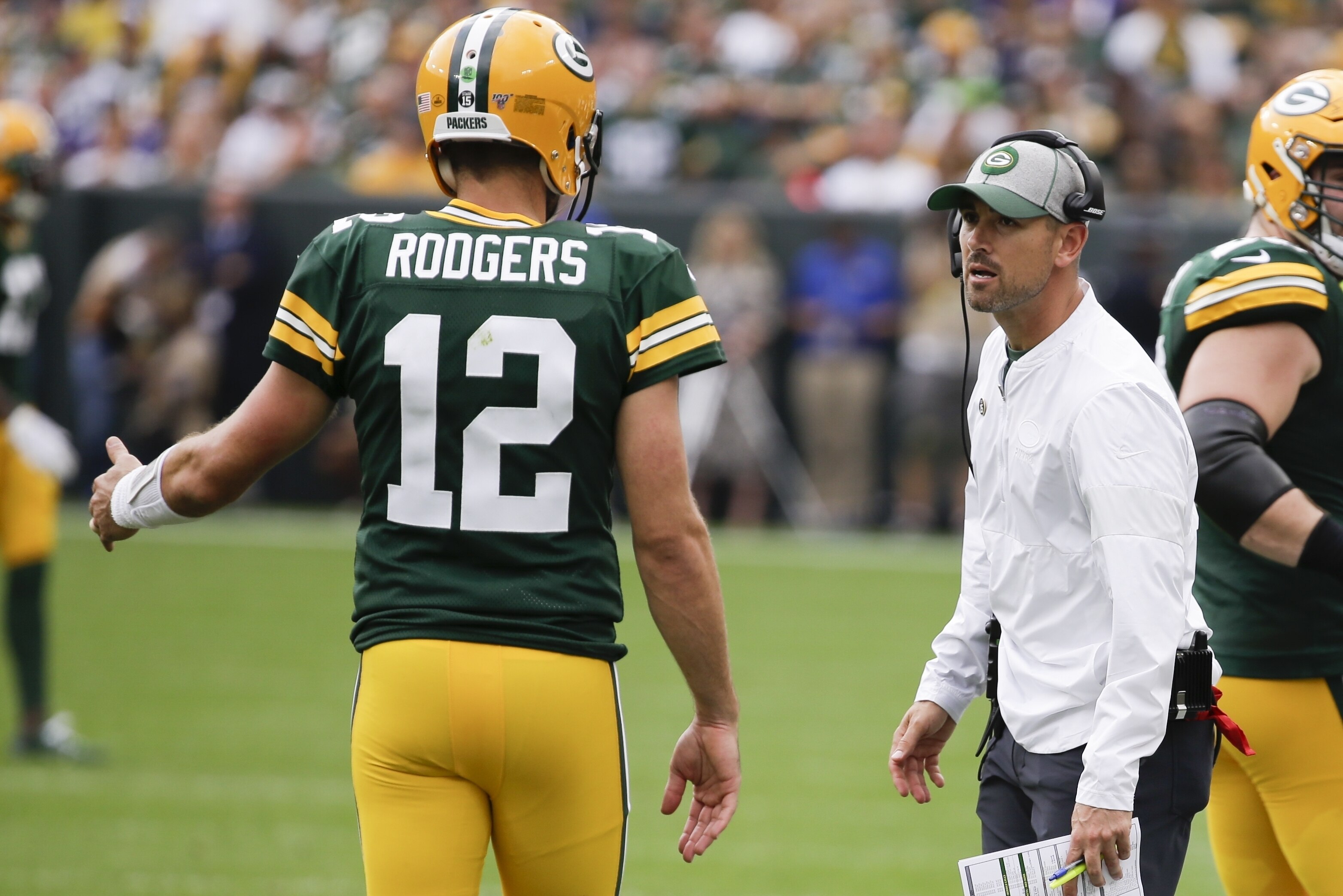 Aaron Rodgers Matt Lafleur And I Weren T Yelling How Much We Love Each Other Bleacher Report Latest News Videos And Highlights