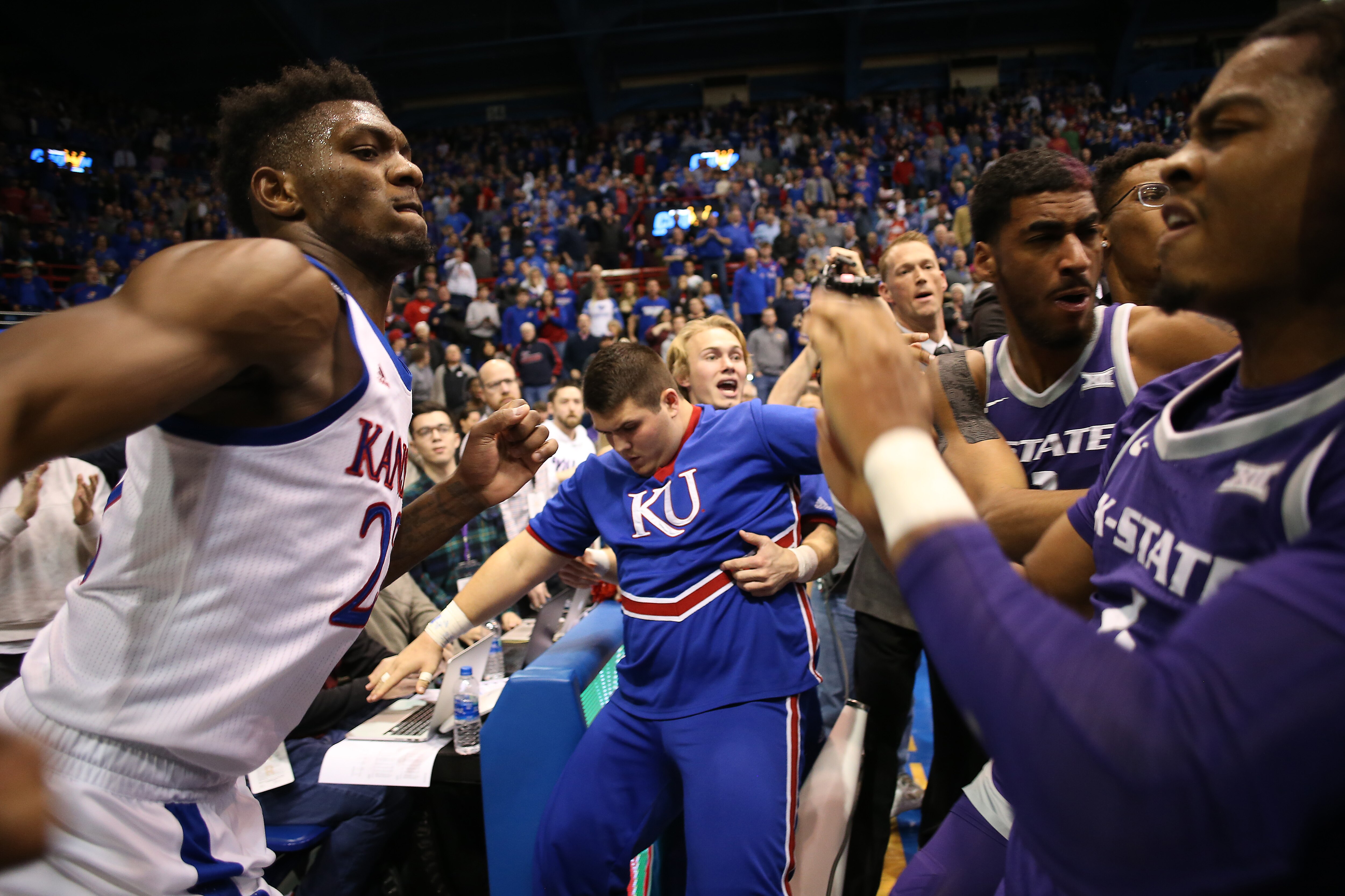 Kansas Silvio De Sousa Suspended 12 Games For Role In Kansas State Brawl Bleacher Report Latest News Videos And Highlights