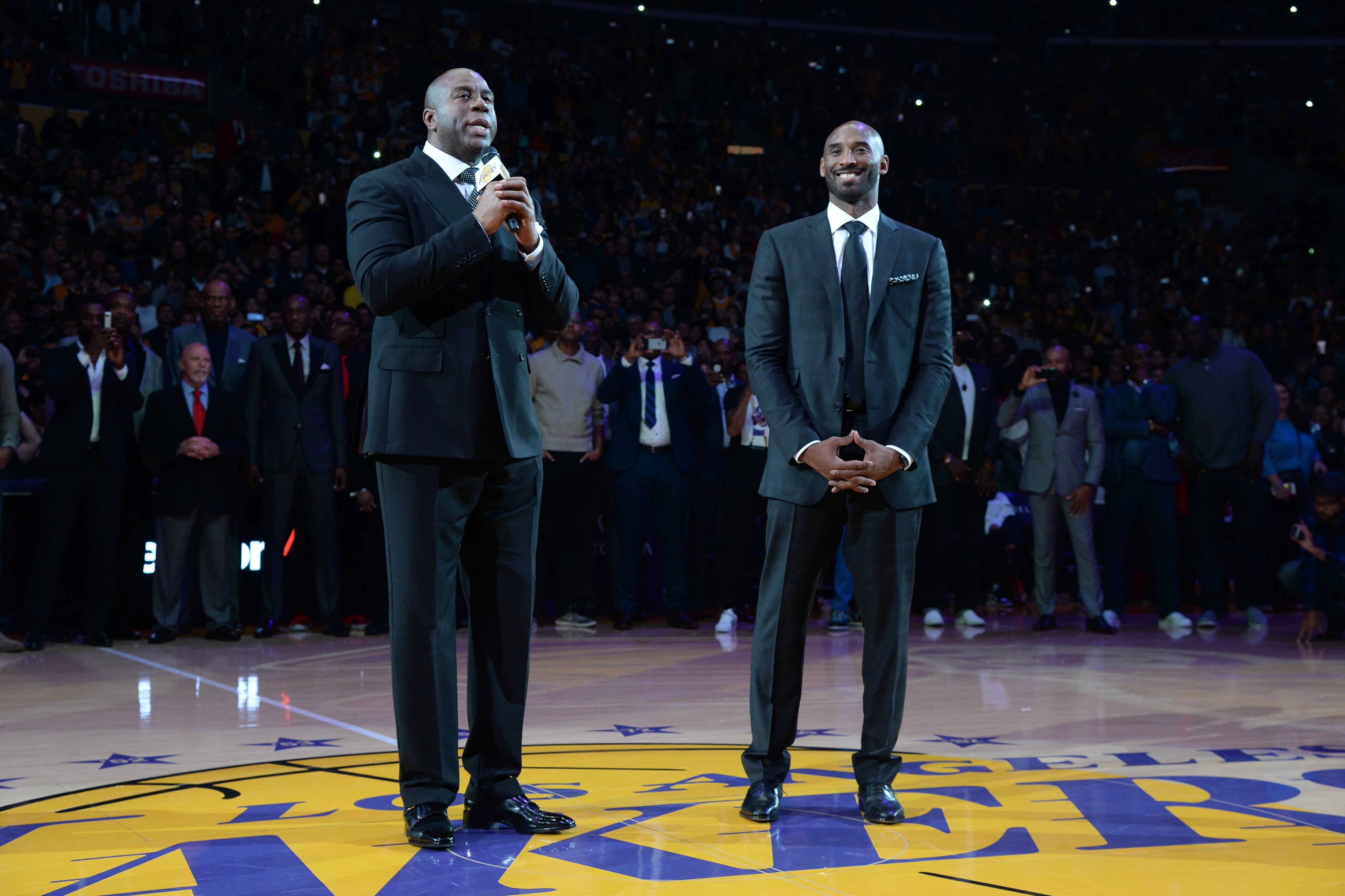 magic johnson and kobe bryant 1996
