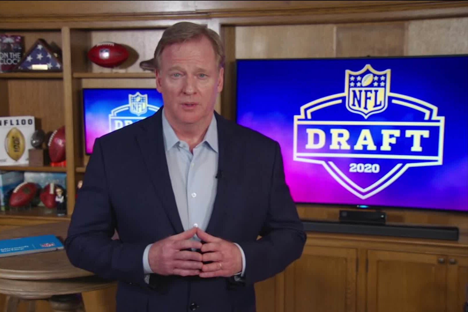 Video Roger Goodell Faces Virtual Boos During Opening Of 2020 Nfl Draft Bleacher Report Latest News Videos And Highlights