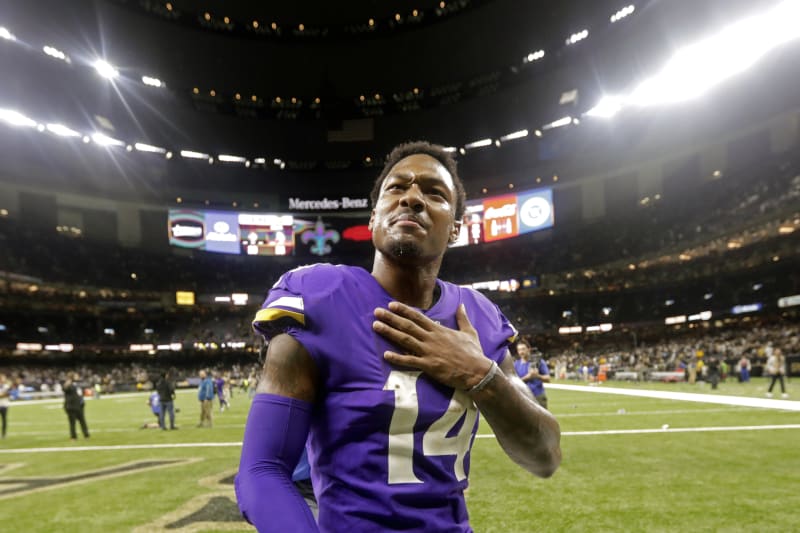 stefon diggs autographed jersey