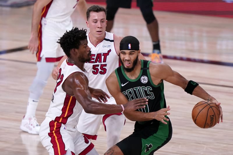 Jimmy Butler Heat Surge In 2nd Half To Rally Past Celtics Take 2 0 Series Lead Bleacher Report Latest News Videos And Highlights