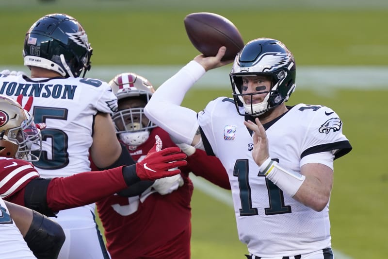 Carson Wentz Eagles Take 1st Place In Nfc East With 25 20 Win Over 49ers Bleacher Report Latest News Videos And Highlights