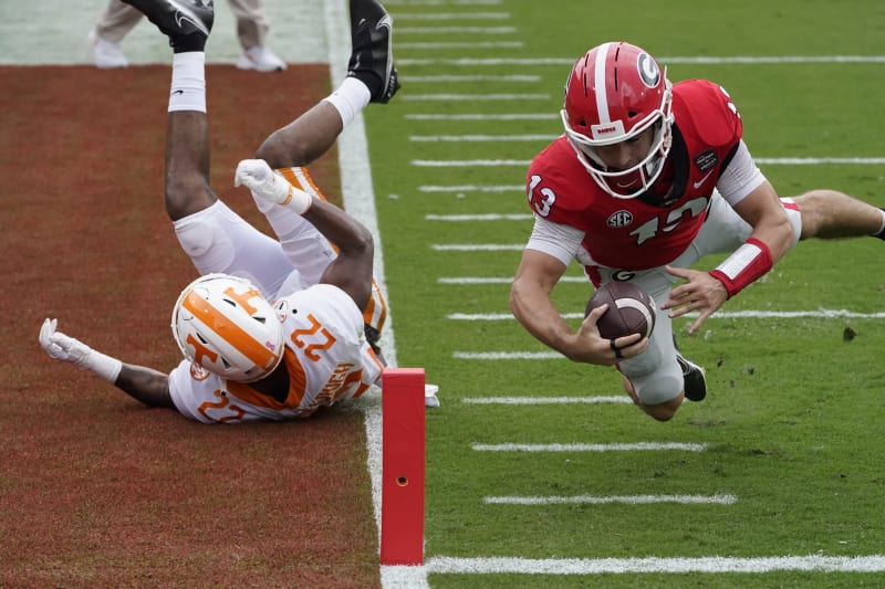 Stetson Bennett Leads No 3 Georgia To Dominant 44 21 Win Over No 14 Tennessee Bleacher Report Latest News Videos And Highlights