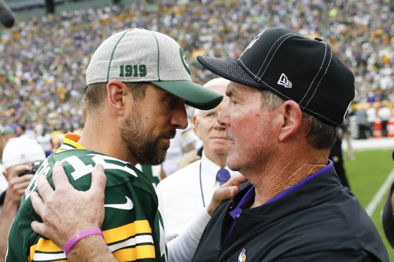 Aaron Rodgers Absolutely Crazy For Vikings Mike Zimmer To Be On Hot Seat Bleacher Report Latest News Videos And Highlights