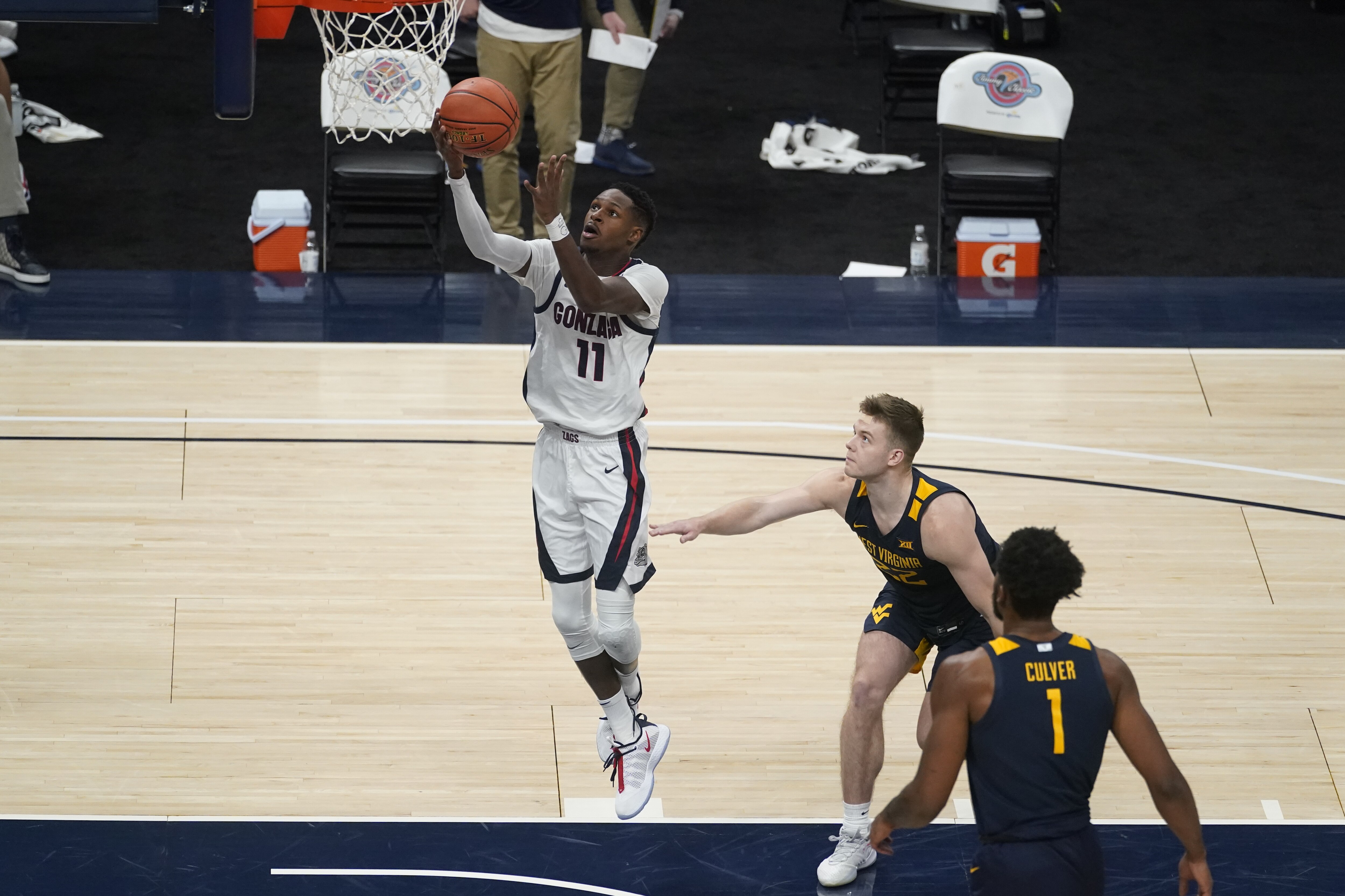 Drew Timme No 1 Gonzaga Defeat No 11 West Virginia In Jimmy V Classic Bleacher Report Latest News Videos And Highlights