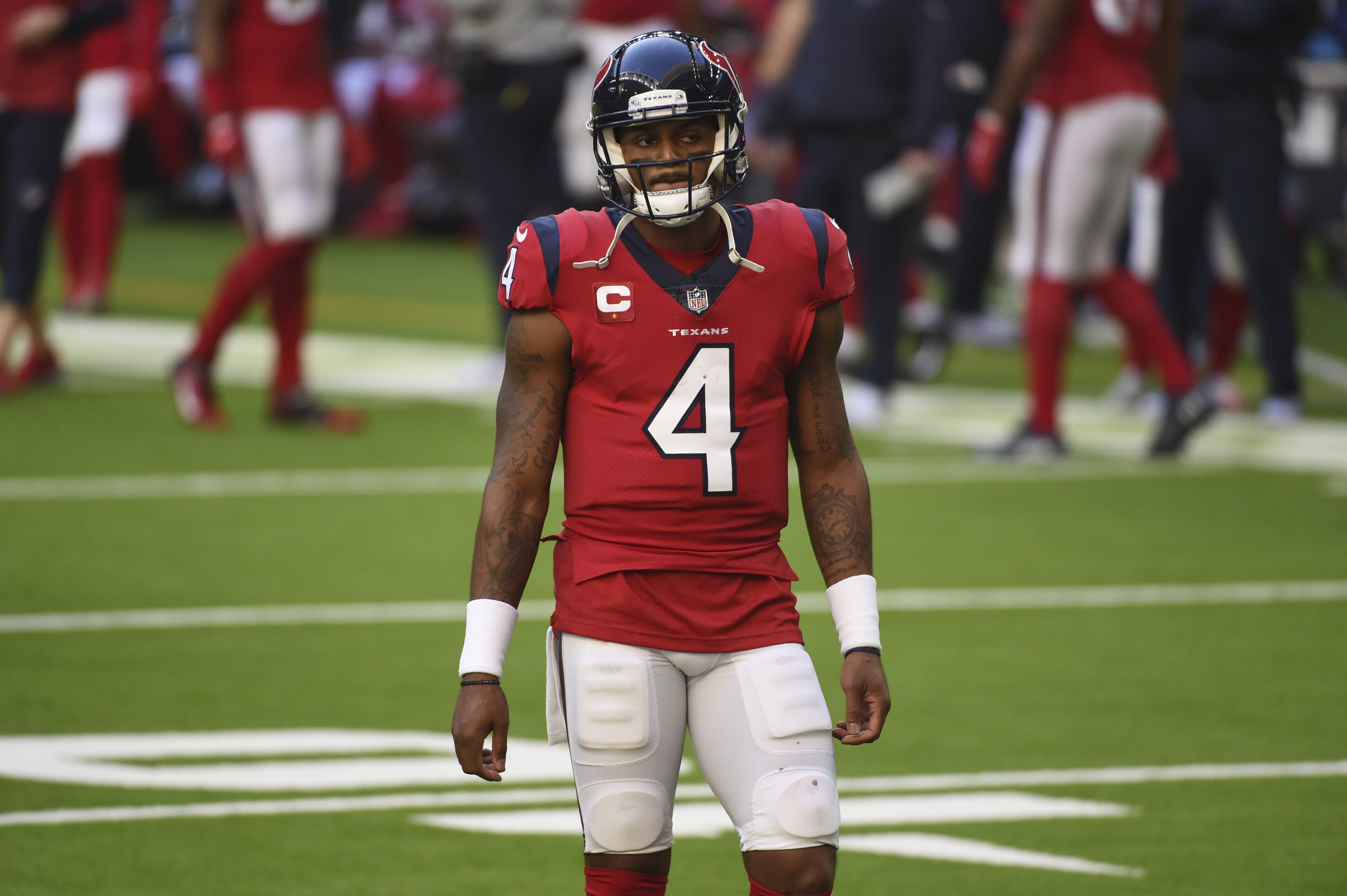 deshaun watson red jersey