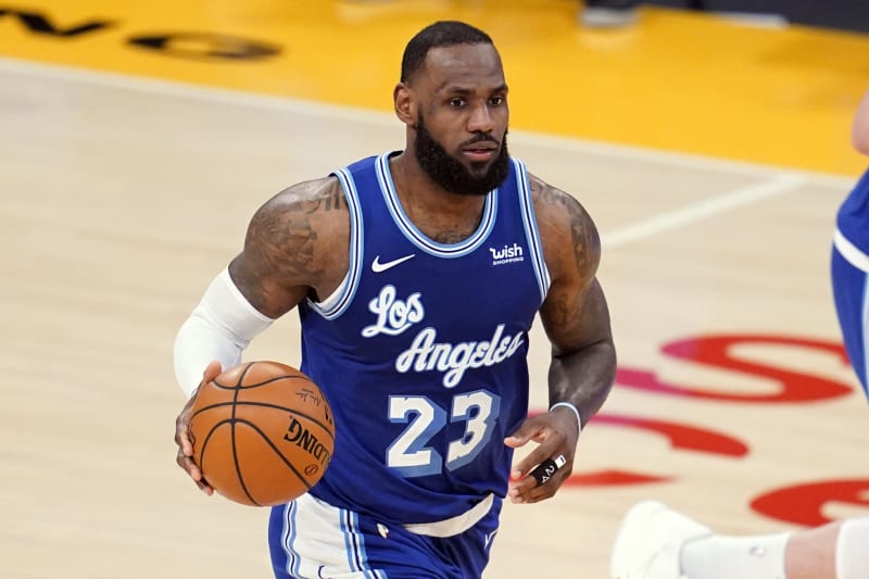lebron james signed basketball