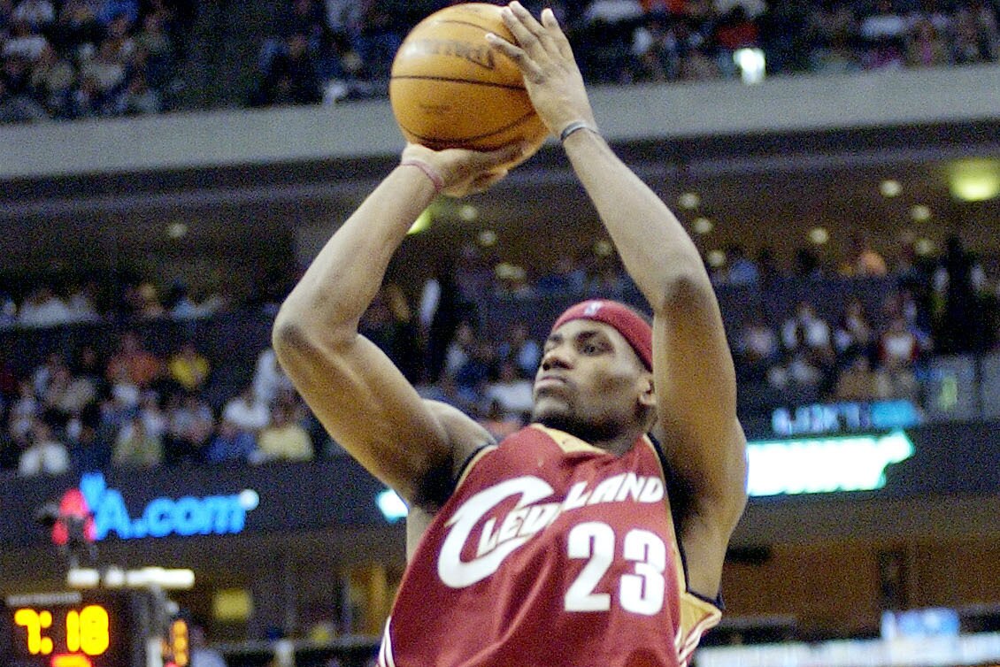 signed lebron basketball