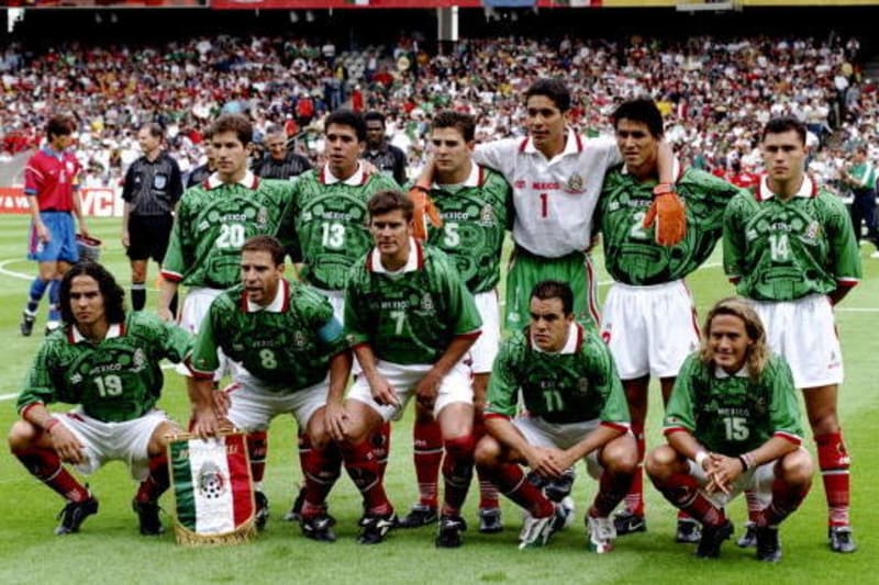 mexico football shirt 1998