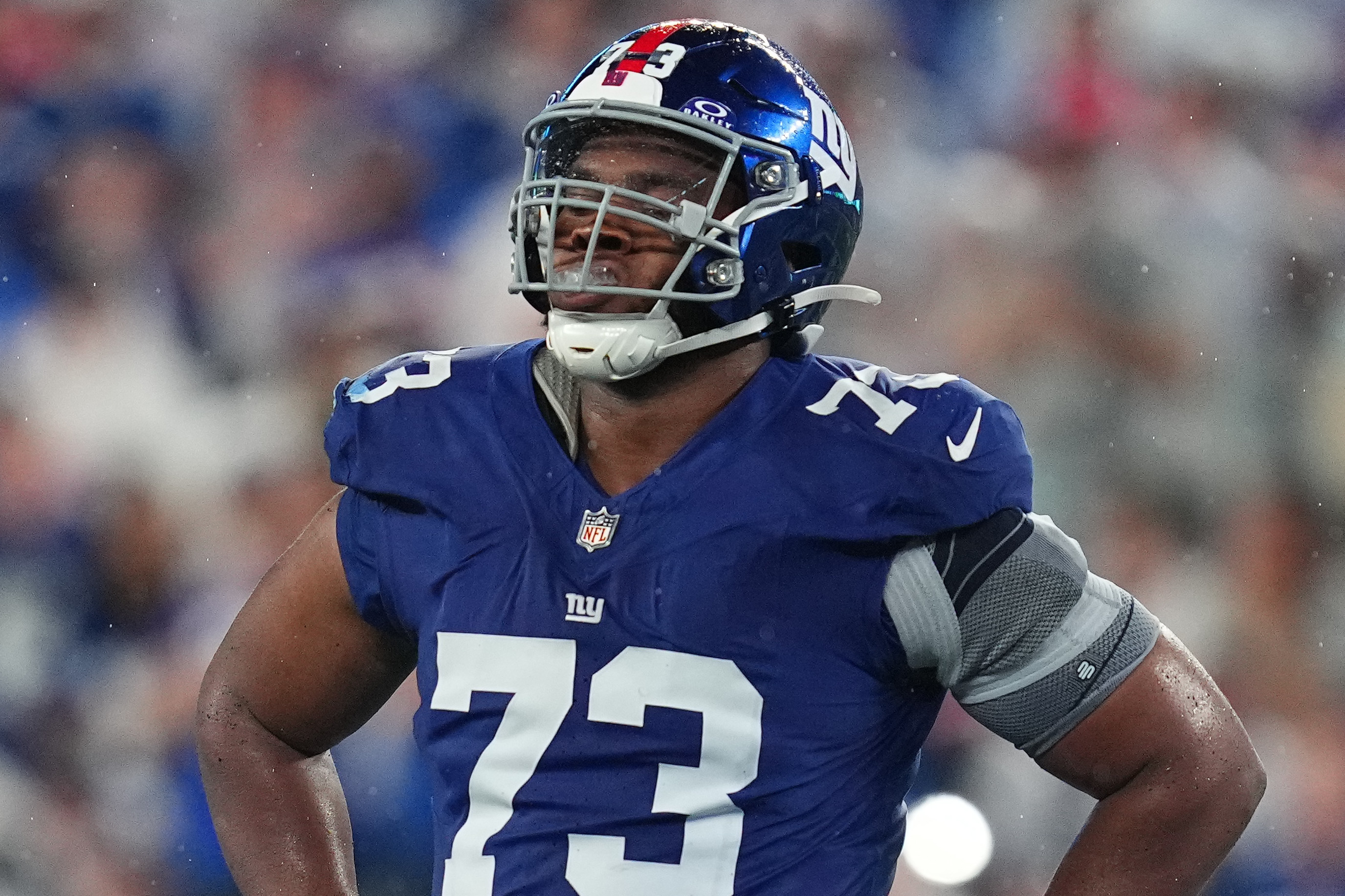 Giants running back Saquon Barkley has a sprained right ankle, AP