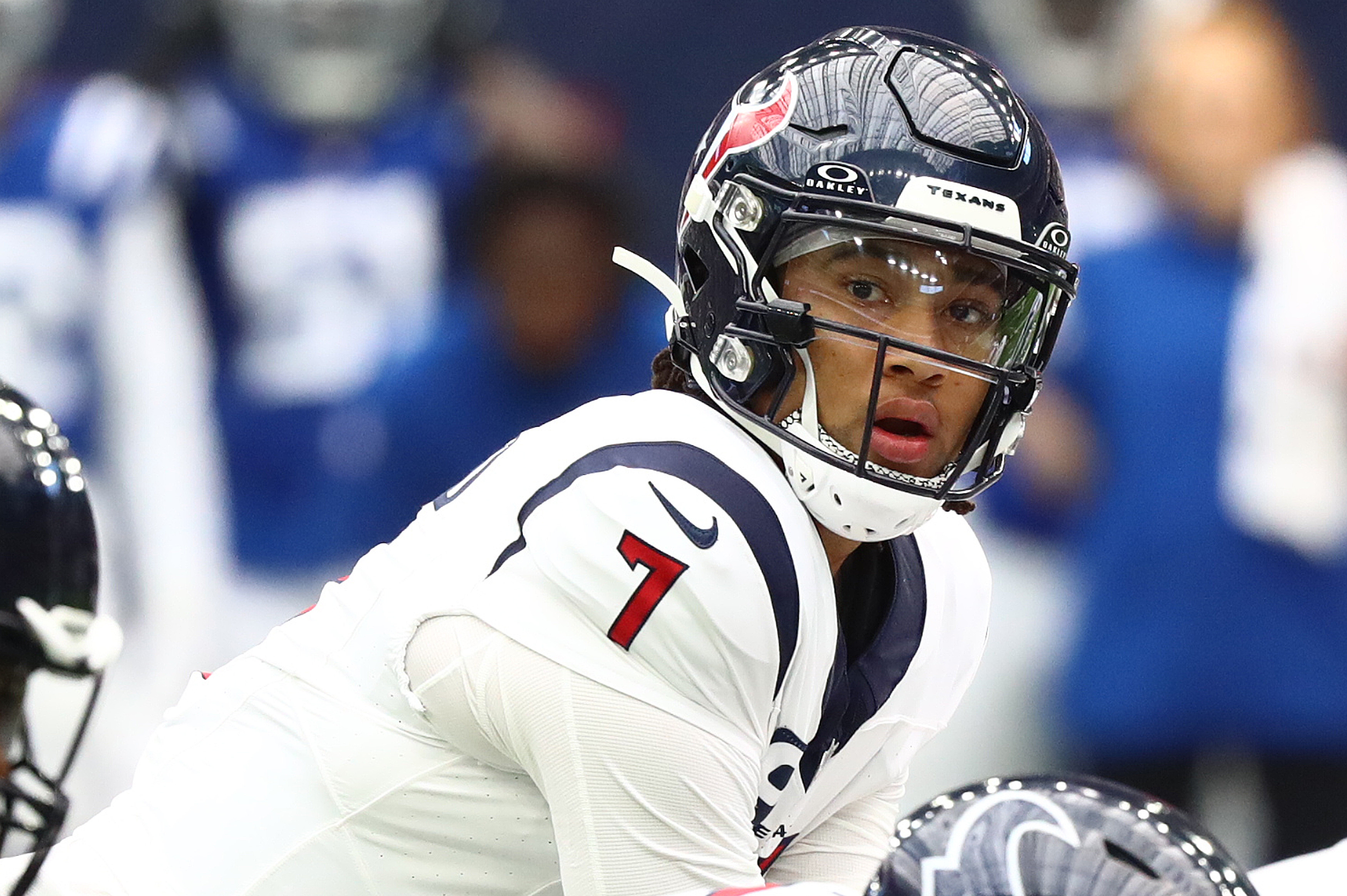 No. 2 pick C.J. Stroud struggles in his preseason debut as the Texans beat  the Patriots 20-9