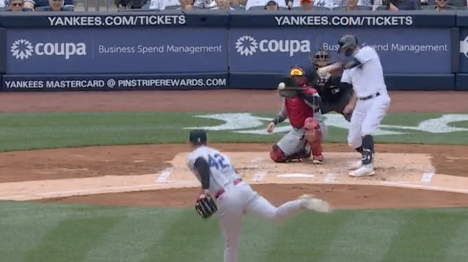 Yankees' Giancarlo Stanton hit a double and it bamboozled Michael Kay