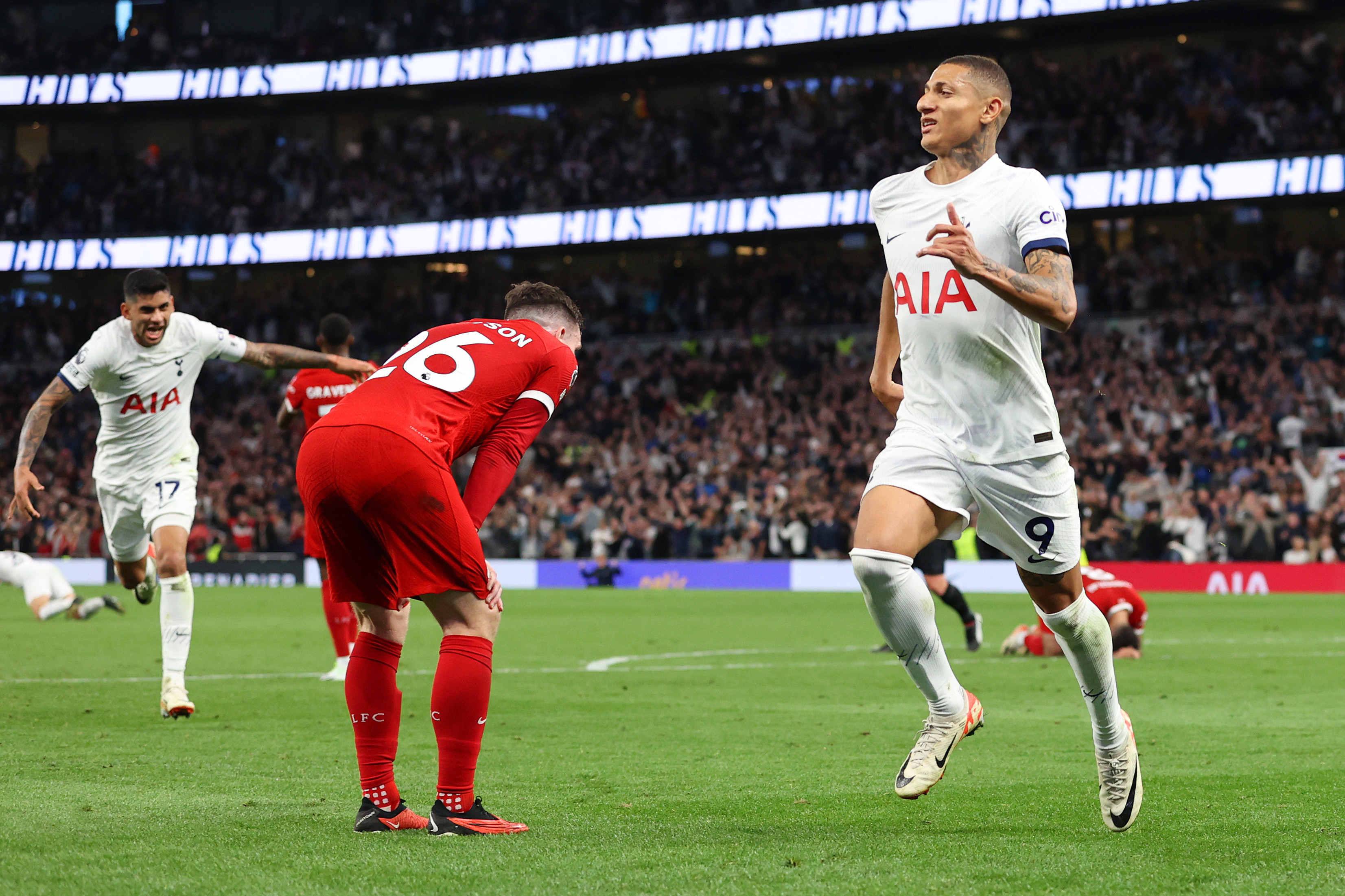 Tottenham Hotspur 2-1 Liverpool: Spurs claim win against nine-man Reds  after Curtis Jones & Diogo Jota sent off - TNT Sports