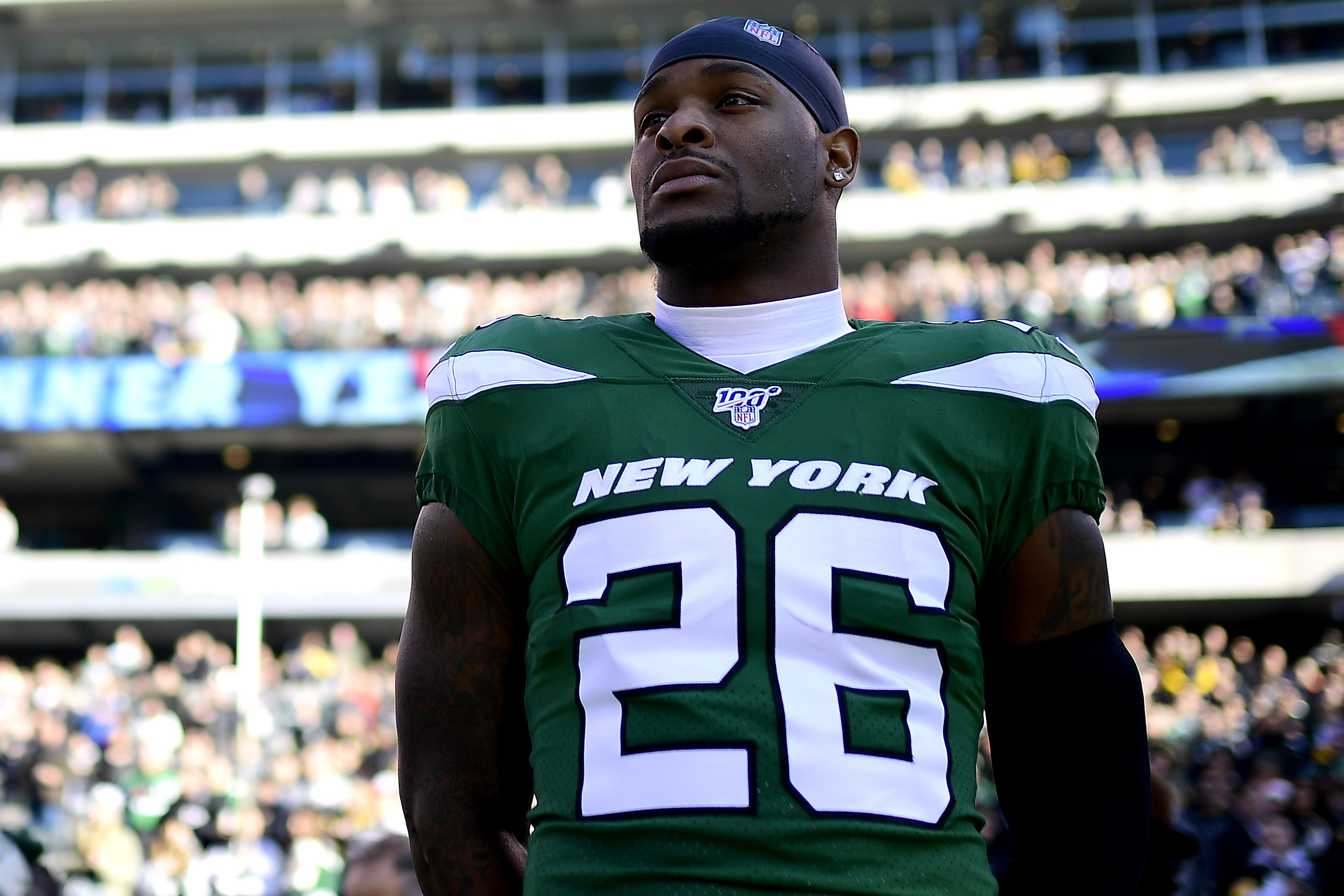 New York Jets RB Le'Veon Bell to box vs. Adrian Peterson in July