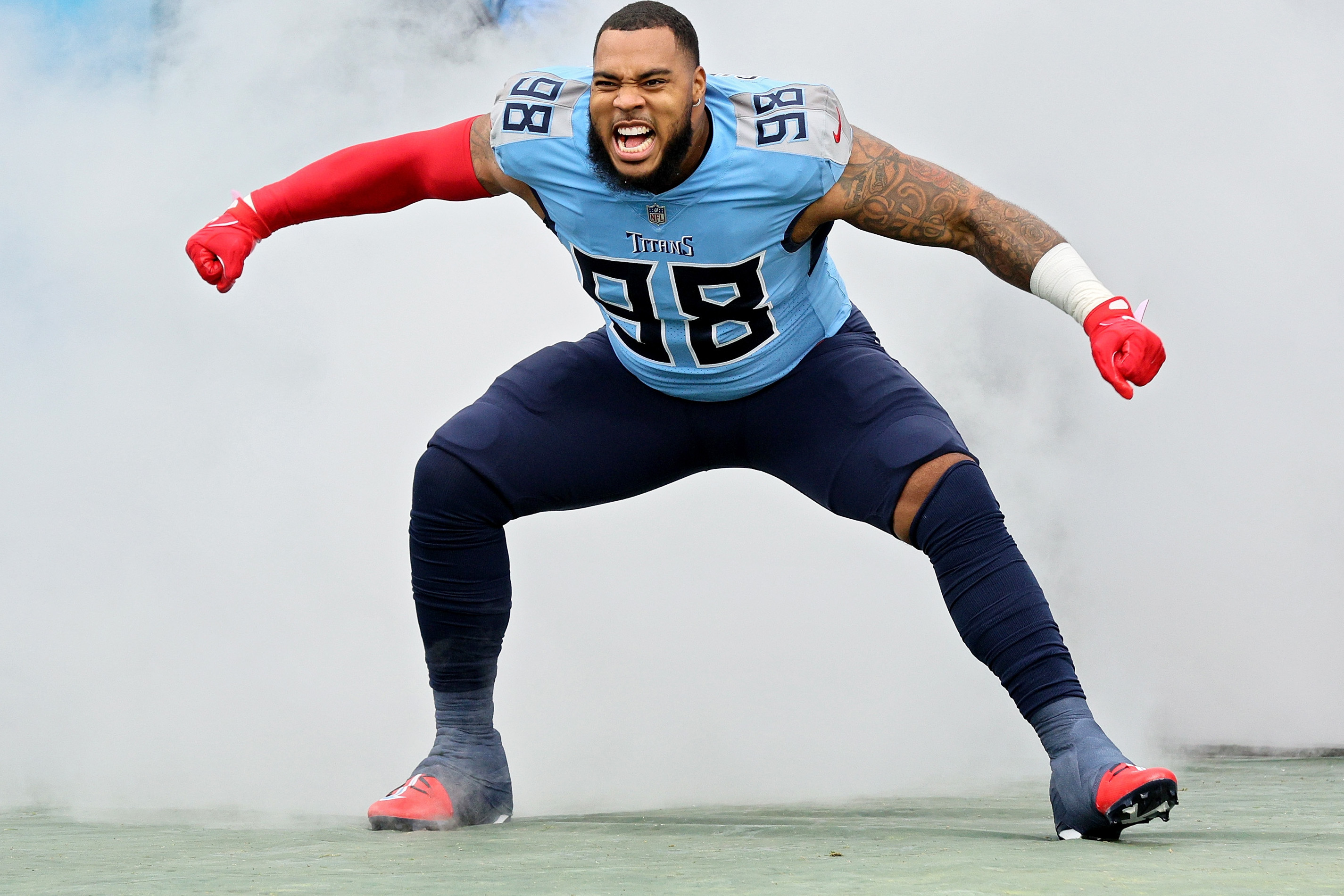 Jeffery Simmons at Pro Bowl Practice