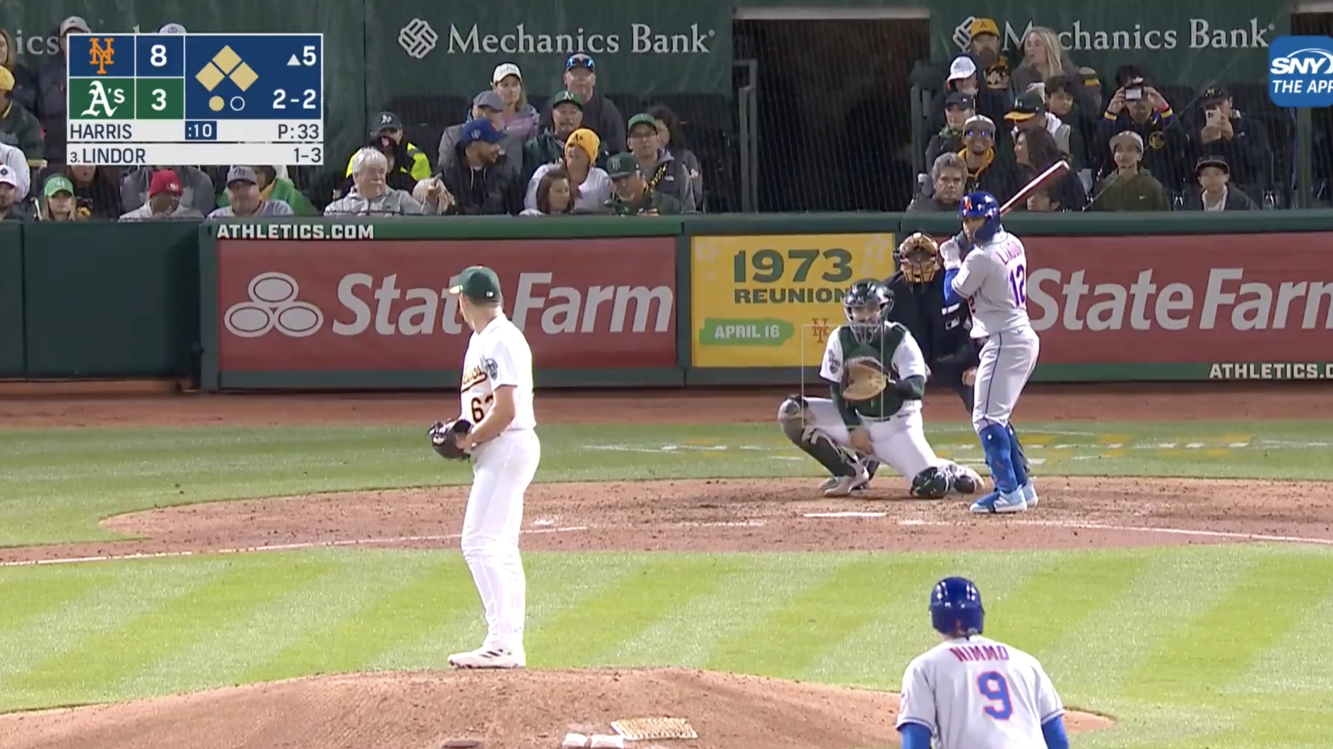 Lindor hits grand slam, drives in 7 as Mets beat A's 17-6 - The