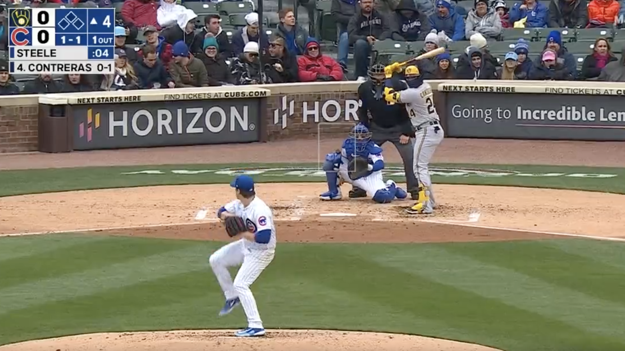 Baseball GIFs on X: Great shot of Jorge Soler watching Dansby Swanson's  home run.  / X