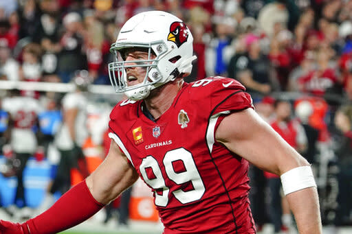 J.J. Watt's sore hamstring highlights day one of Arizona Cardinals