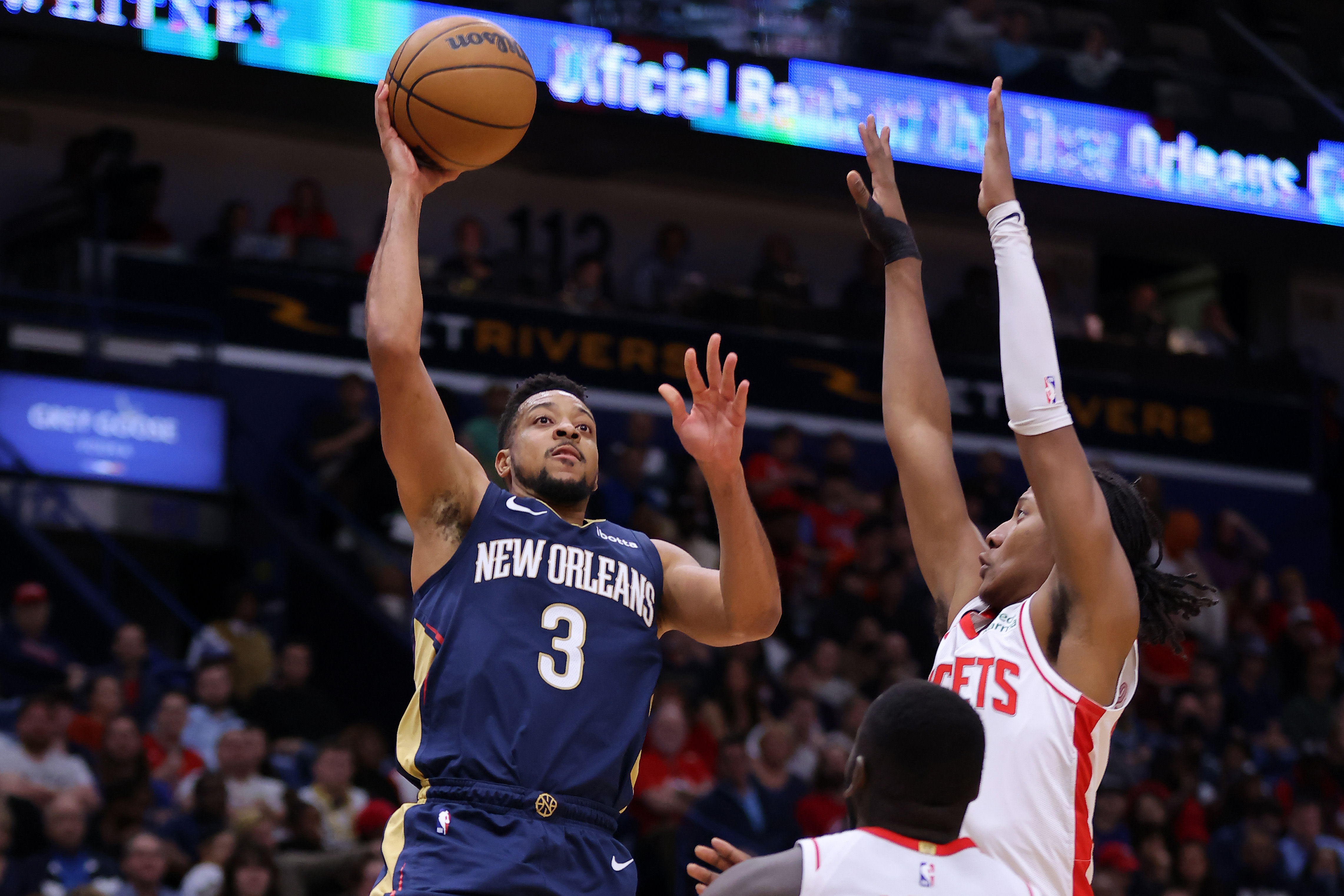 McCollum leads short-handed Pelicans past Houston Rockets, 119-108