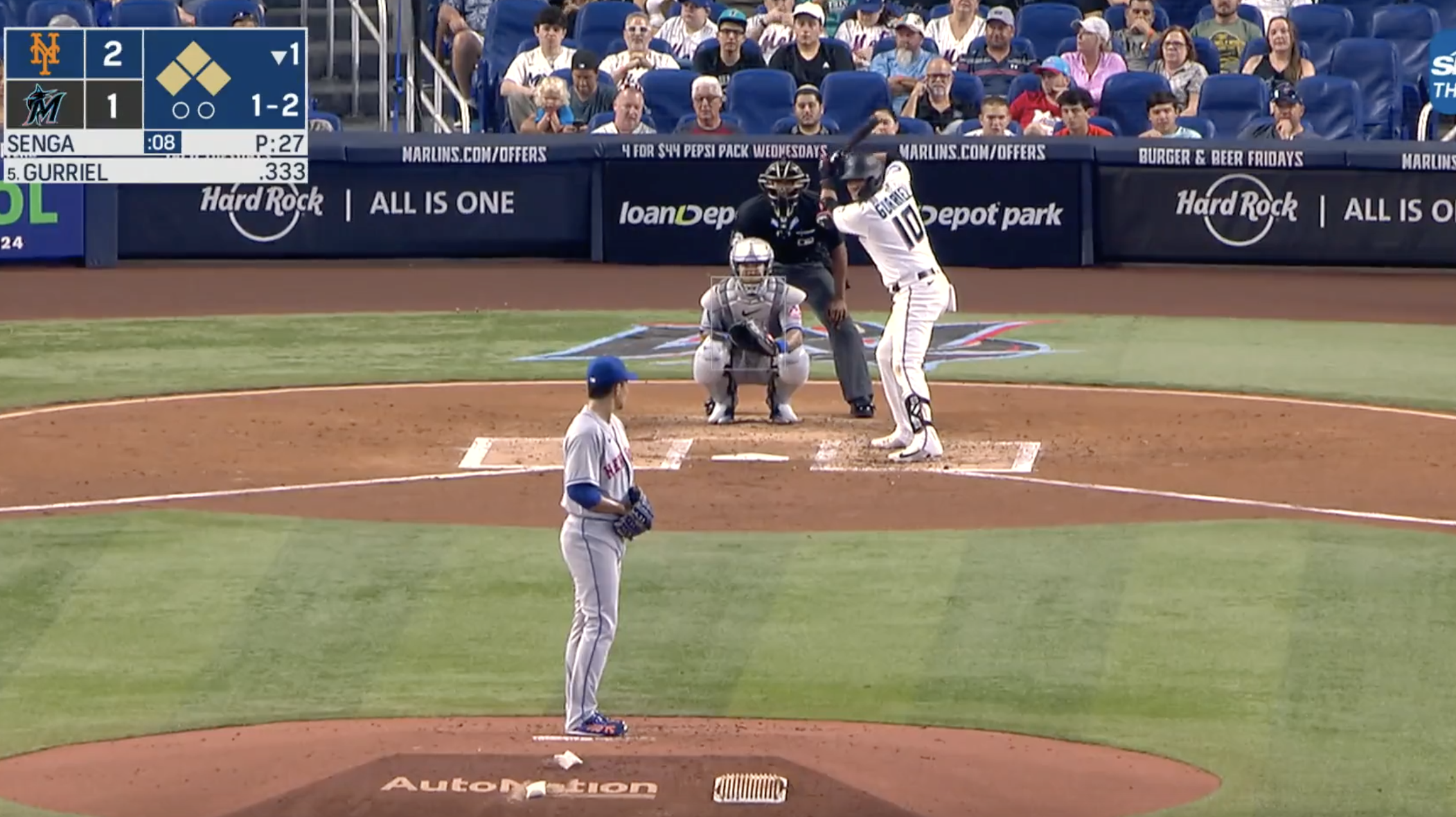 Mets' Senga wears ghost glove, fans 8, wins debut vs Marlins - NBC Sports