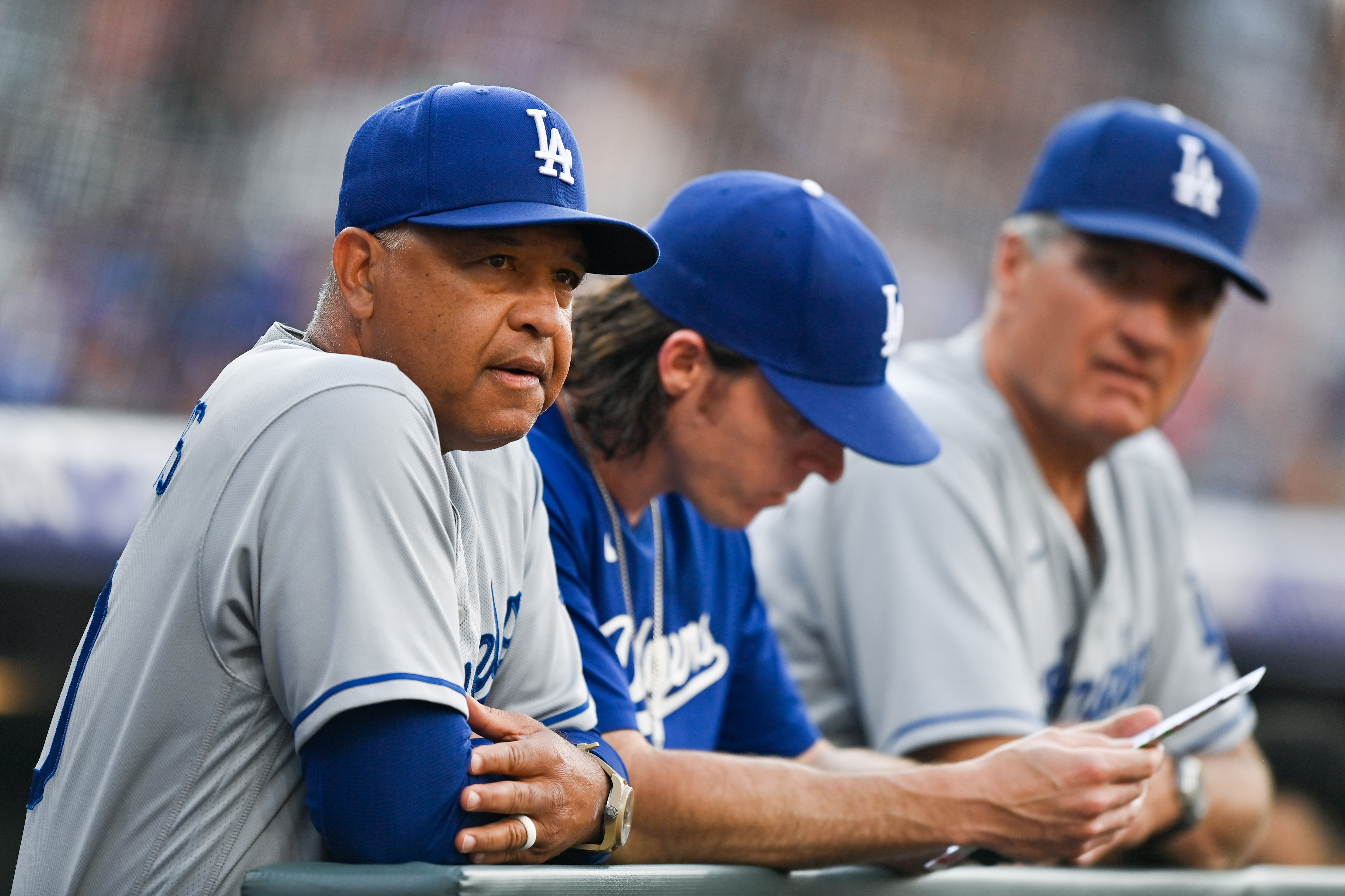 Dave Roberts Los Angeles Dodgers Road Jersey by NIKE