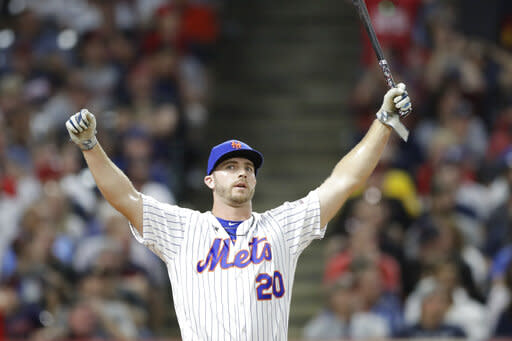 Pete Alonso hits a 2-run homer as the Mets beat the Giants 8-4 for their  1st series win in a month