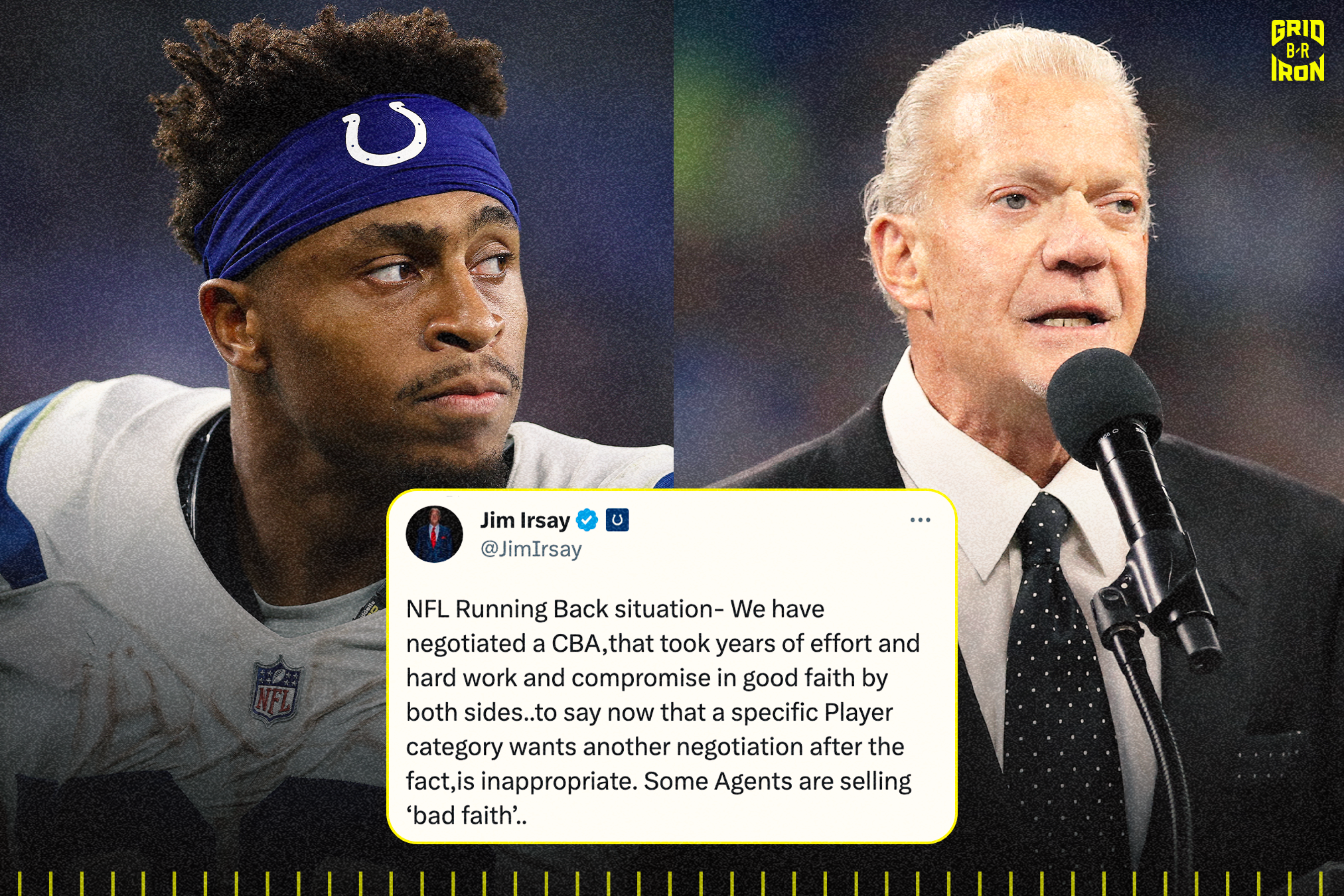 Colts Owner Jim Irsay: 'Inappropriate' for NFL RBs to Want to Renegotiate  CBA, News, Scores, Highlights, Stats, and Rumors