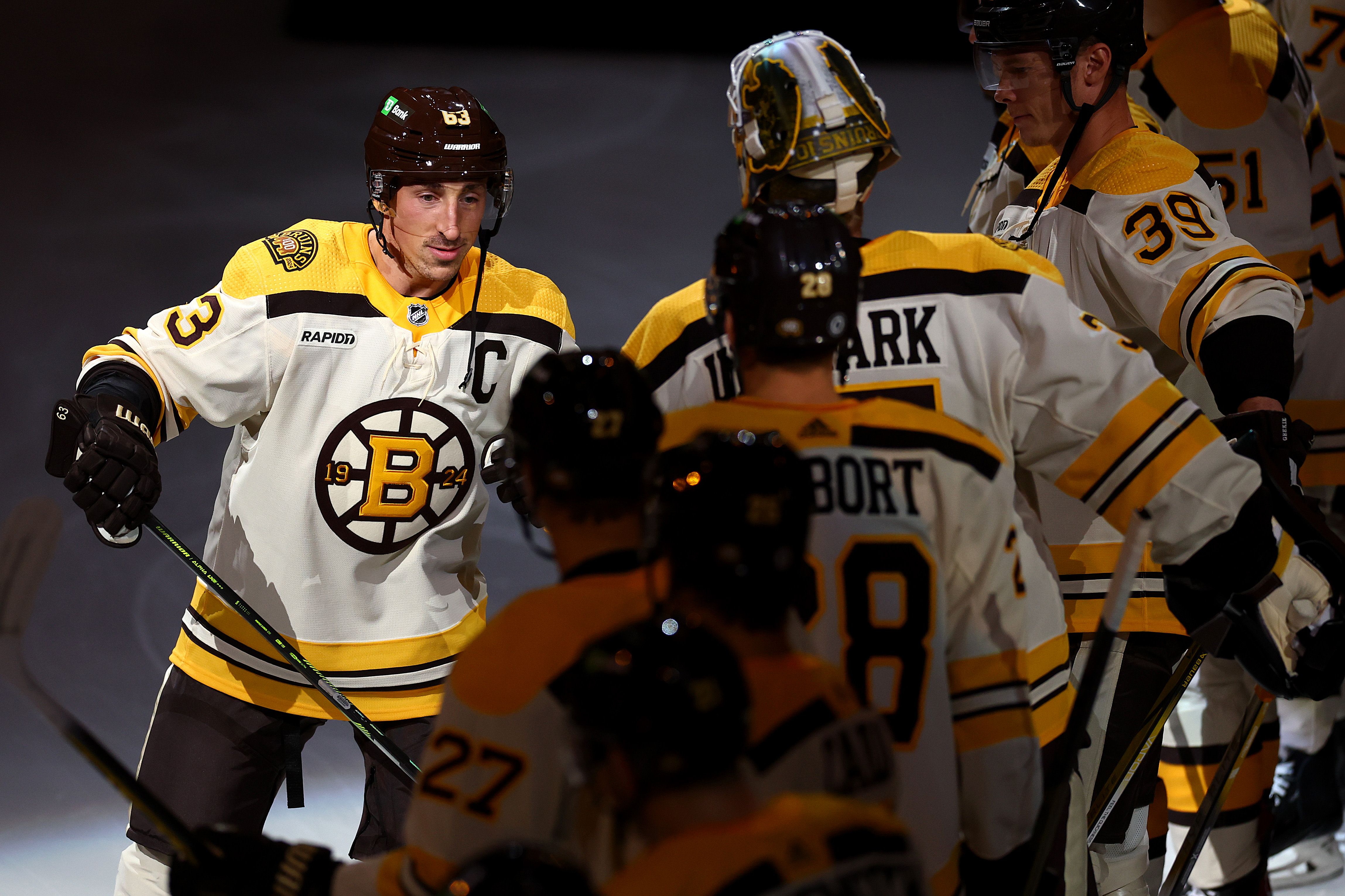 Linus Ullmark & Jeremy Swayman Bear Hug Boston Bruins Hockey Signatures  2023 Shirt