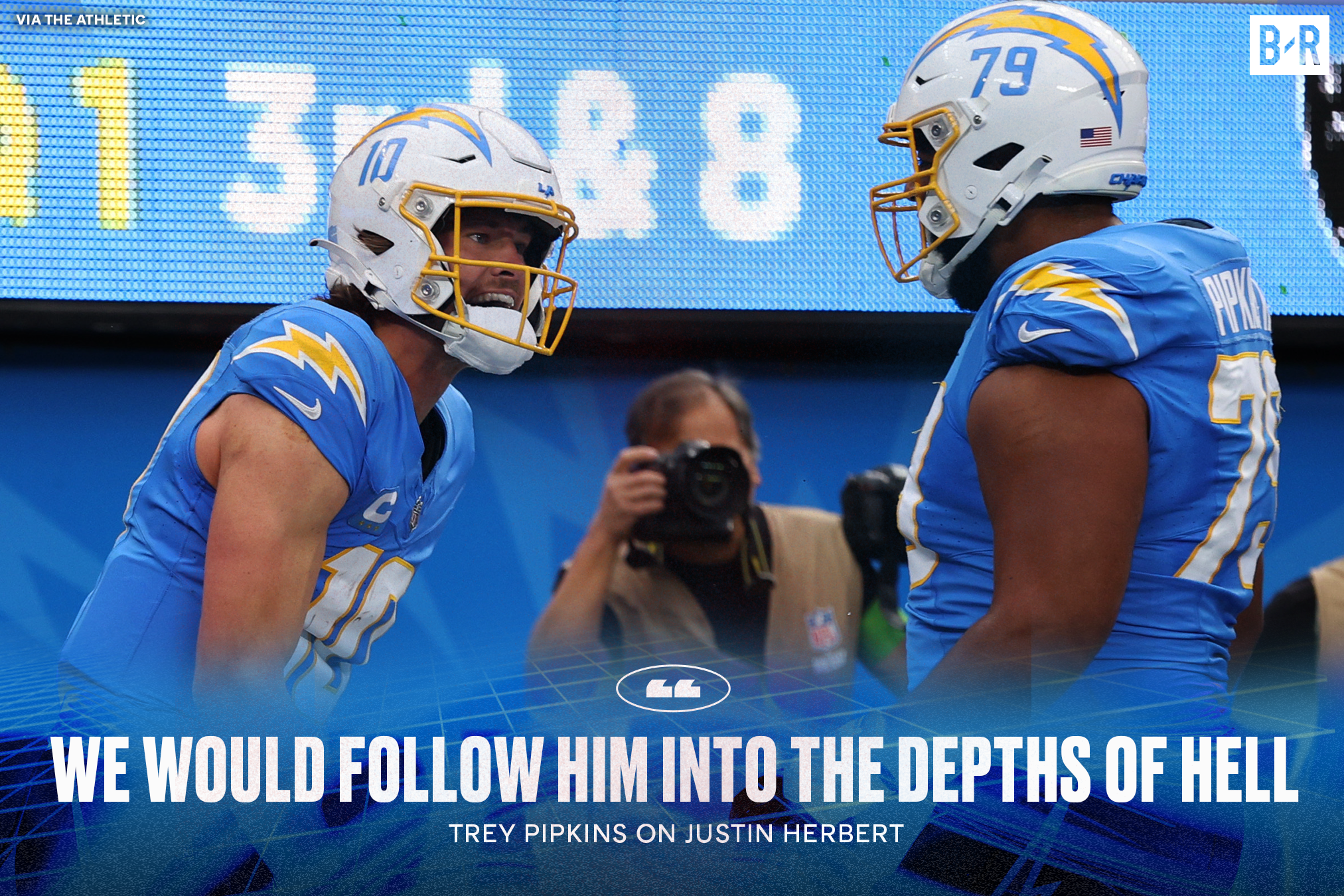 Chargers OL Hypes Herbert